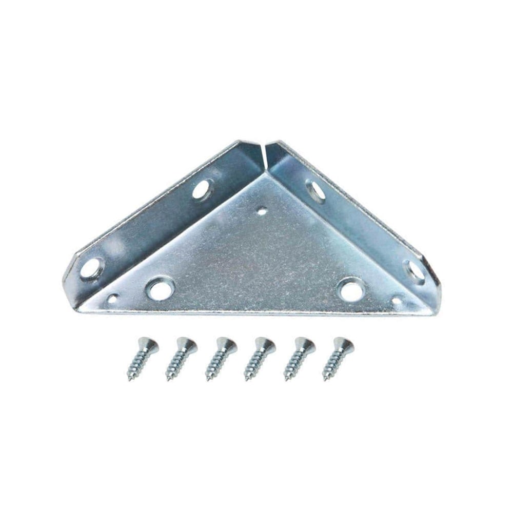 RELIABILT 4-in x 0.875-in x 4-in-Gauge Zinc Steel Corner Brace (2-Pack) in  the Angles, Brackets  Braces department at