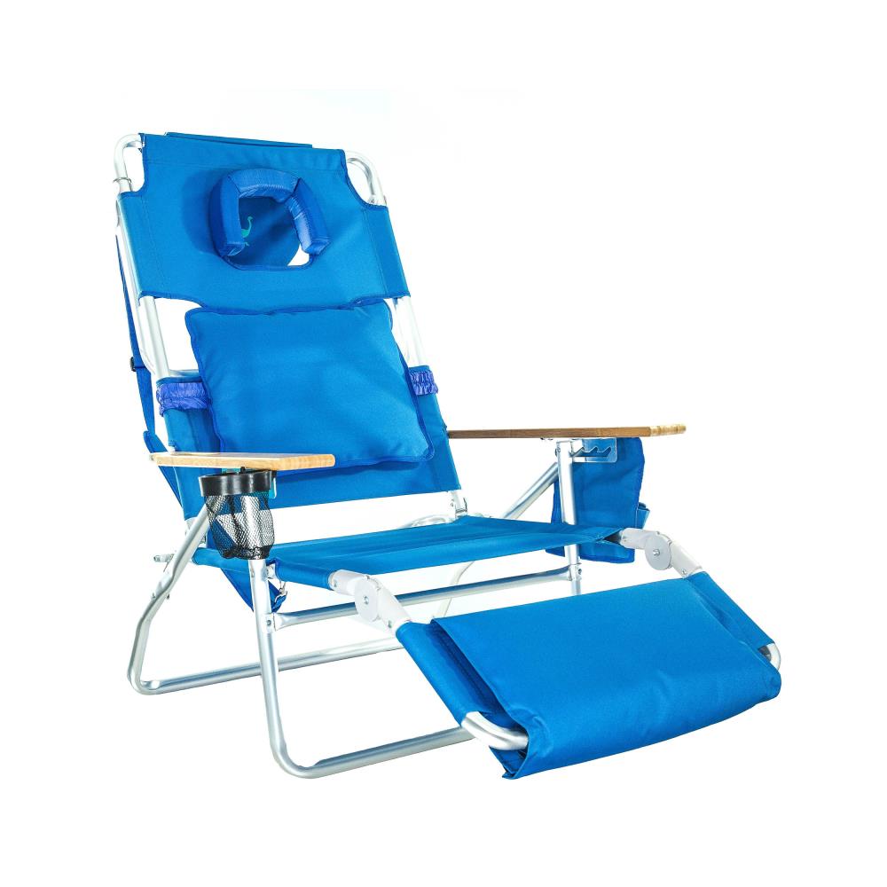 margaritaville folding lounger beach chair in blue