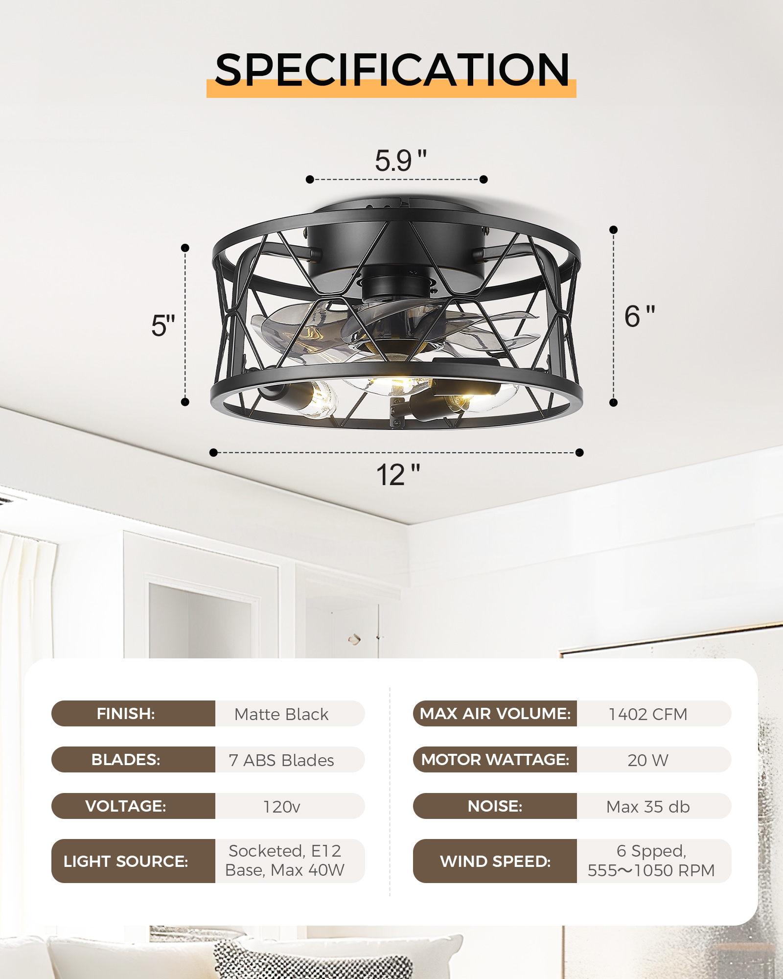 LTMATE LSLT-CF05BK Ceiling-Fans - View #5