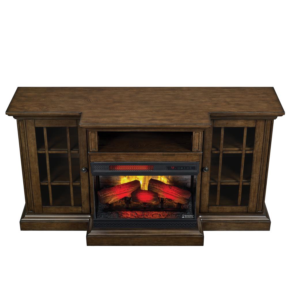 ClassicFlame 59.5-in W Madison Pine Infrared Quartz Electric Fireplace ...