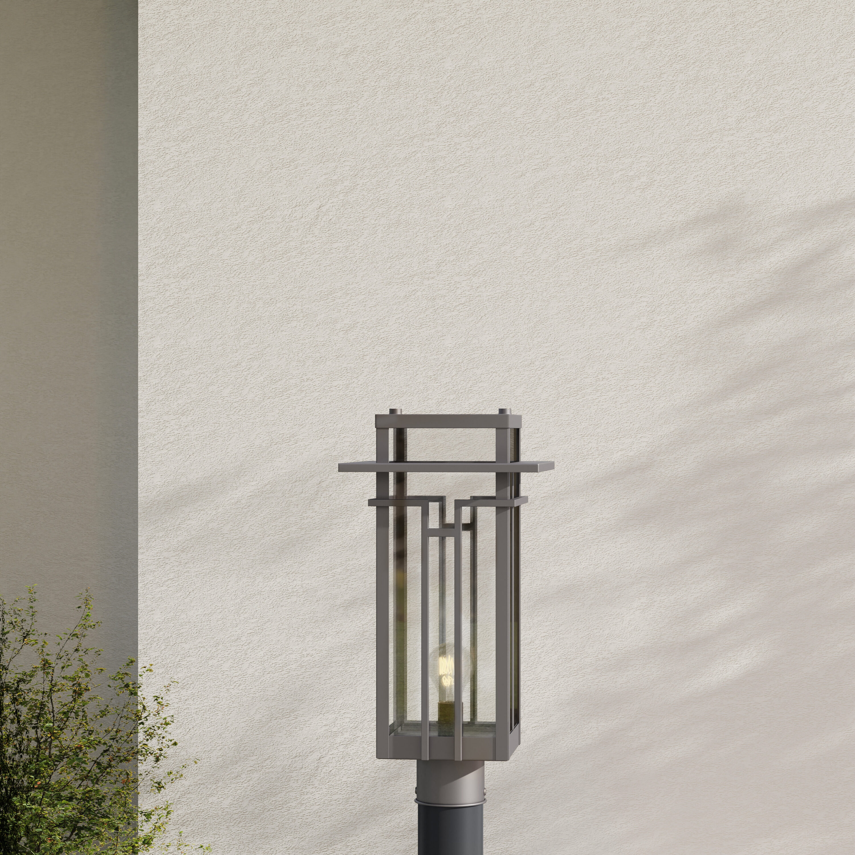 Progress Lighting P540010-020 Boxwood 18.2500-in Antique Bronze Craftsman Outdoor Light post lantern
