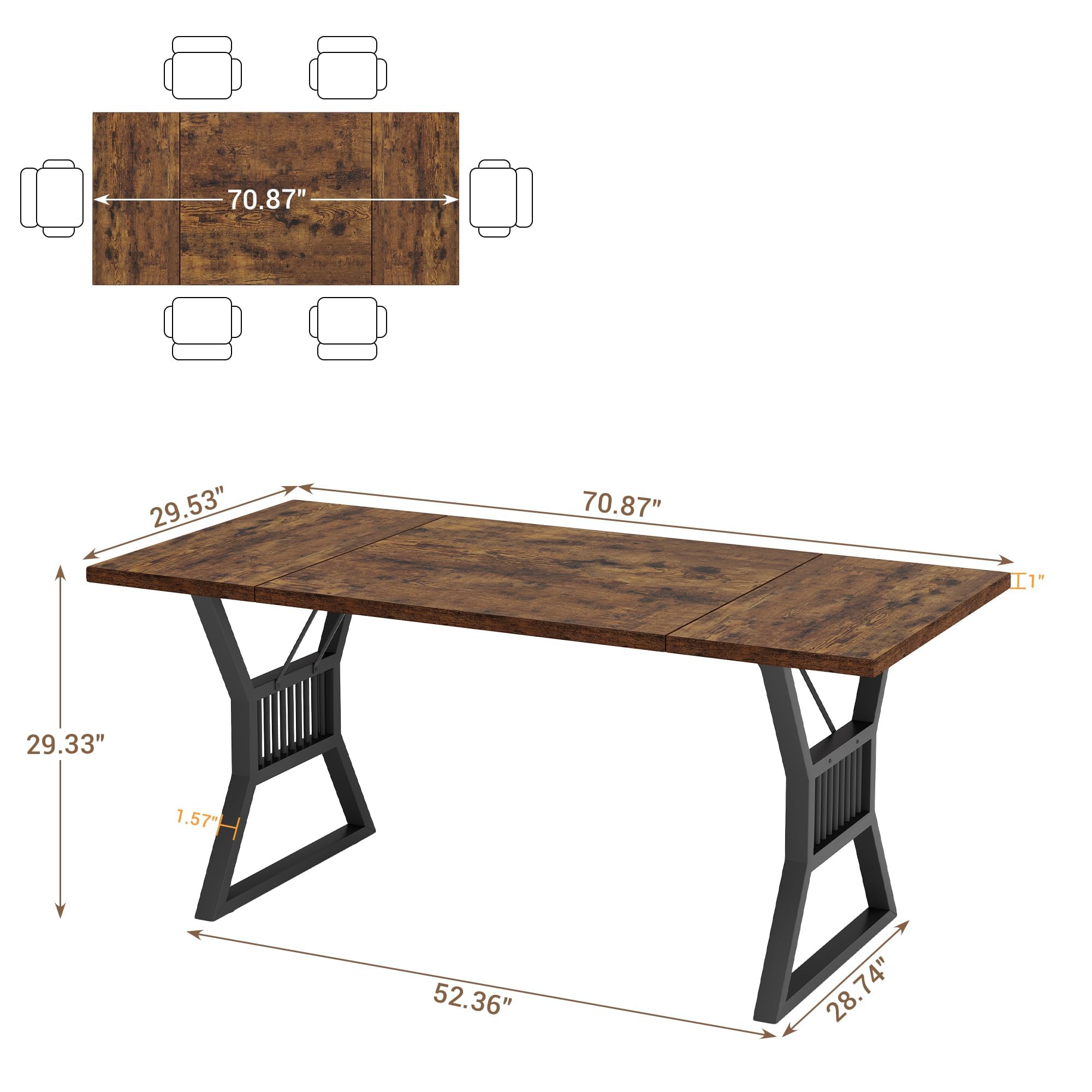 GarveeLife LROY-PHO-335NX6FA Dining-Tables - View #2