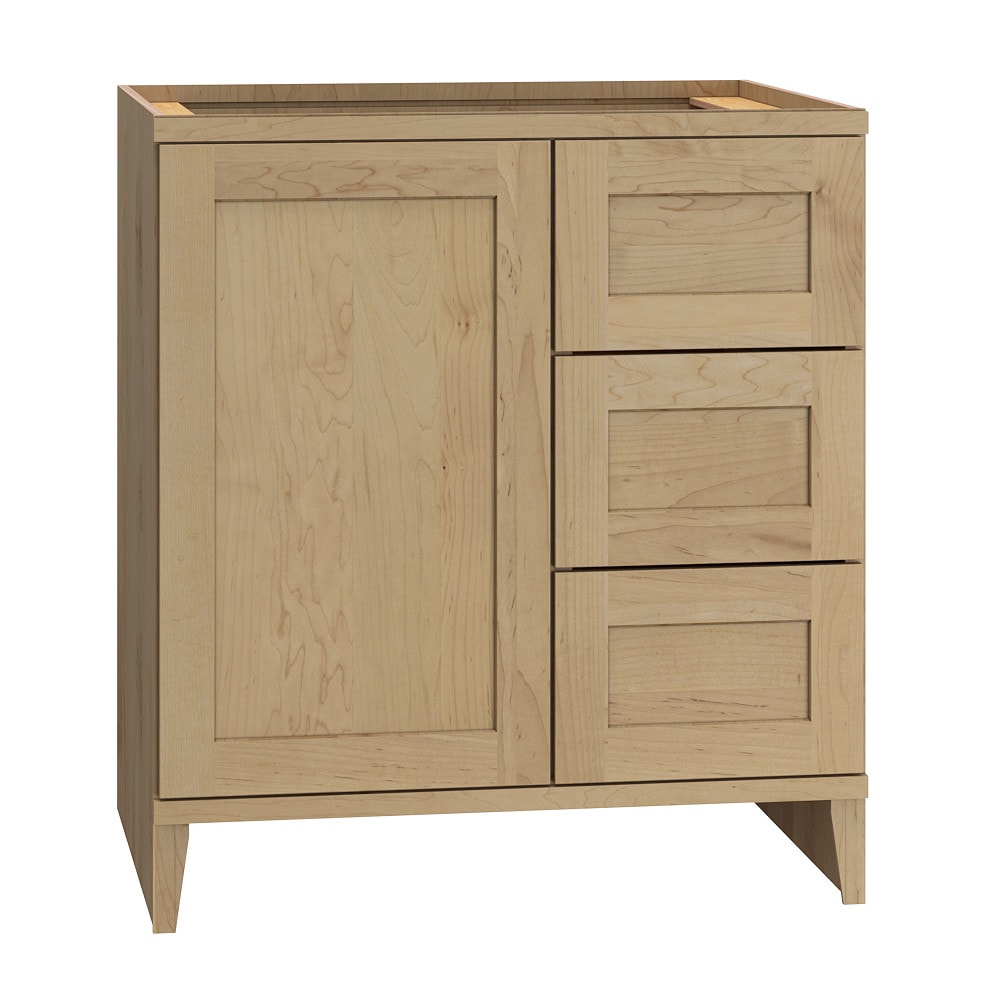 Diamond Express 331 3VSD303421R Jamestown 30-in Coastline Brown Bathroom Vanity Base Cabinet without Top