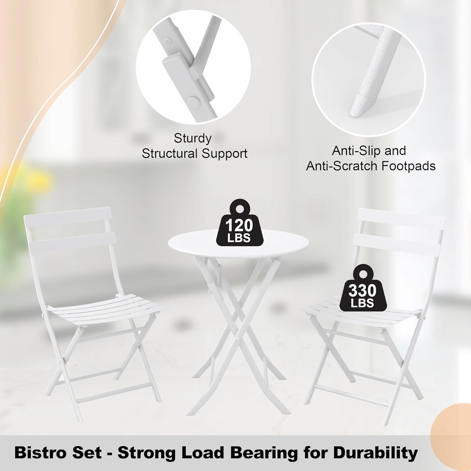 Qeetex LHF-DYQ-PPG-3339MYGW Patio-Dining-Sets - View #4