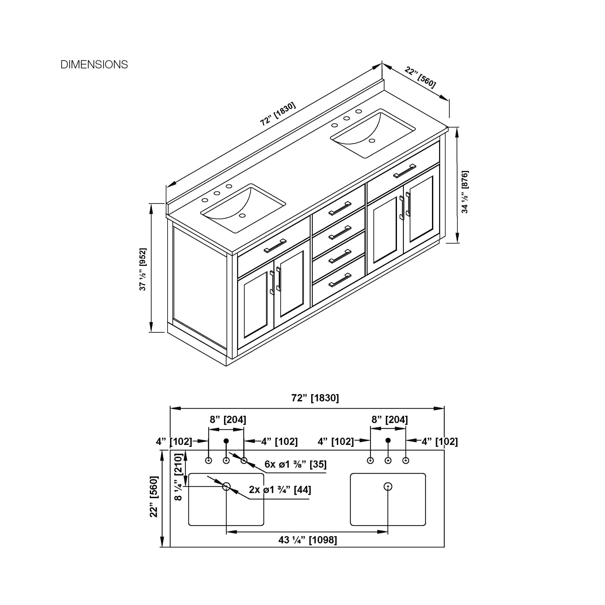 OVE Decors 15VVAR-ATHE72-059 Bath-Vanity-Combo - View #3