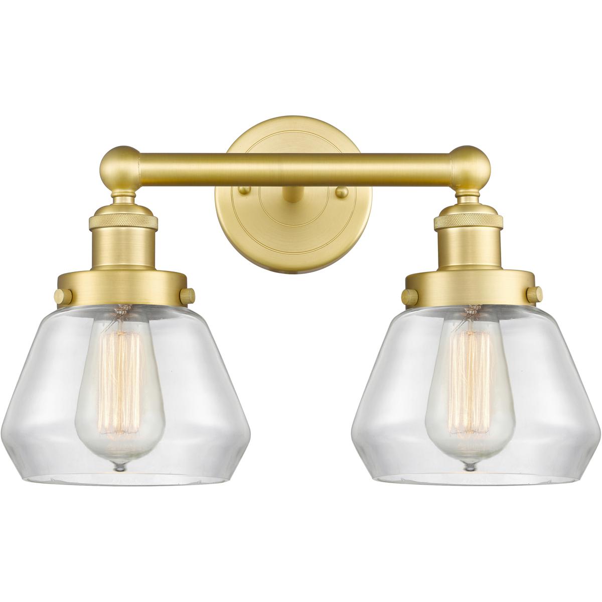 Innovations Lighting 2621130 616-2W-SG-G172 Fulton Bathroom Vanity Light Satin Gold