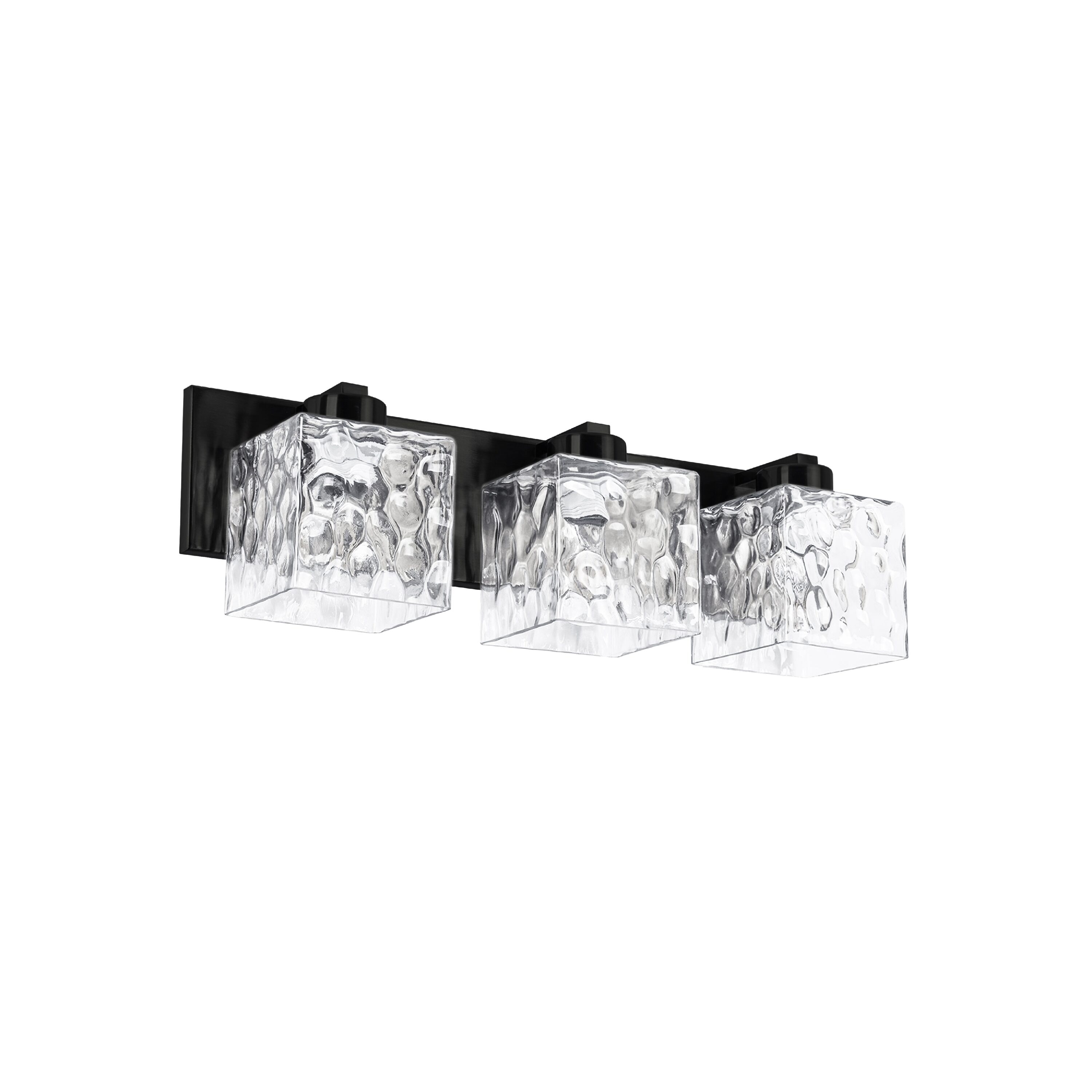Dainolite Veda 22.75-in 3 Light Matte Black Modern/contemporary Bathroom Vanity light
