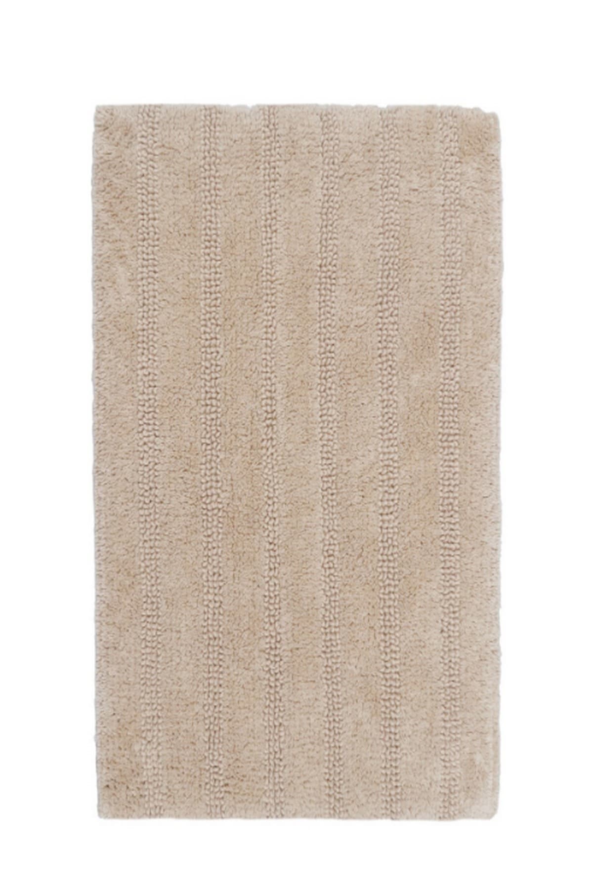  KB2440-LIN-STO Linear 24-Inches x 40-Inches Stone Cotton Bath rug