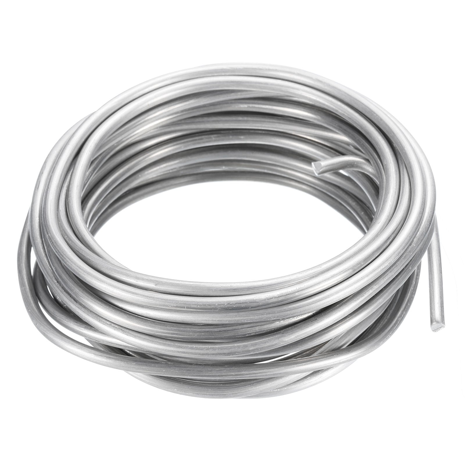 PATIKIL 4mm Bonsai Training Wire 1 Roll Floral Wire Stems Anodized Aluminum Tree Wire 16.4 Feet Total for Gardening Branch Fixing White