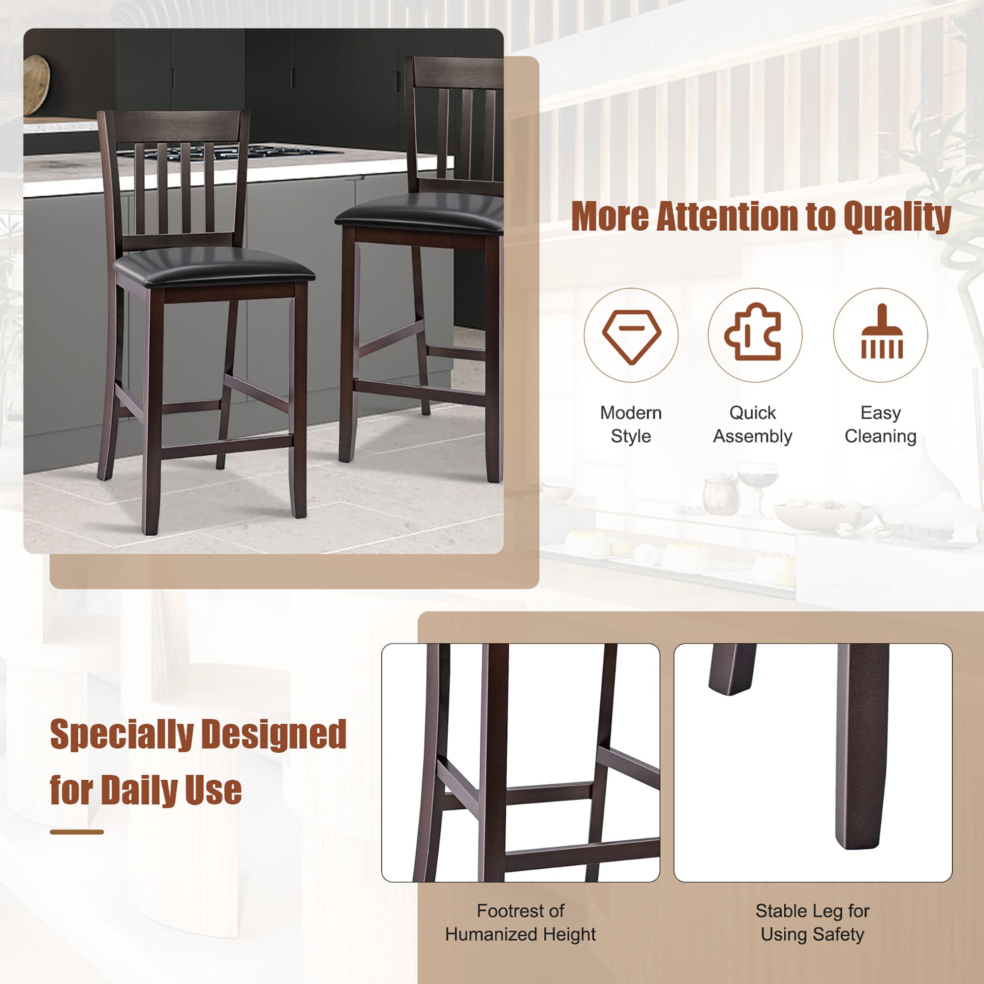 Costway SXL00041 stools - View #4