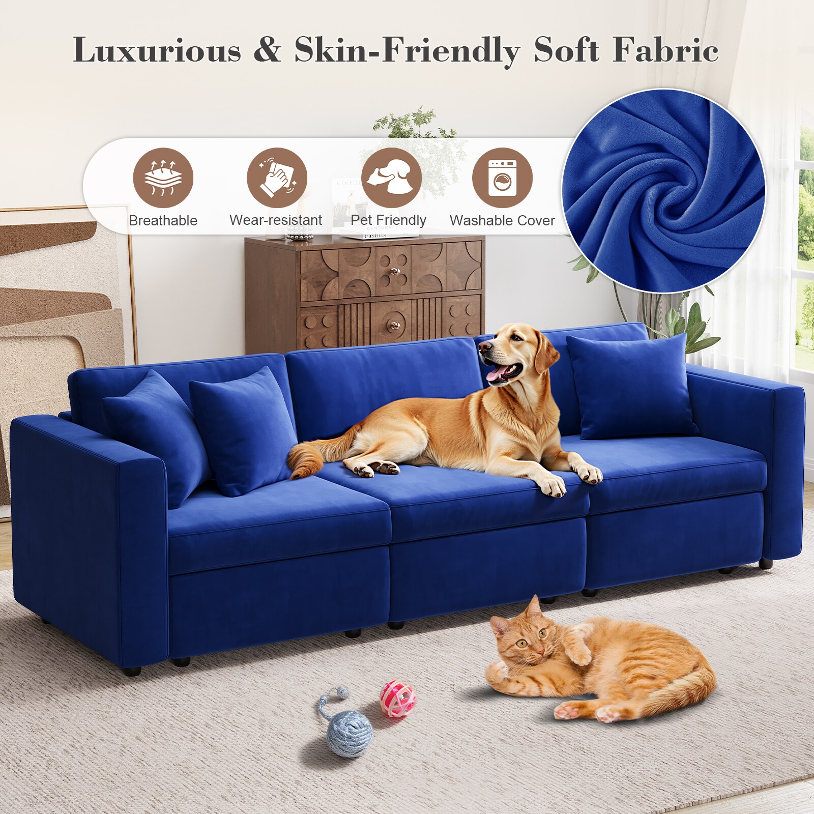 Pocassy GREATANTS-031AE-ABC Sofas-Loveseats - View #3