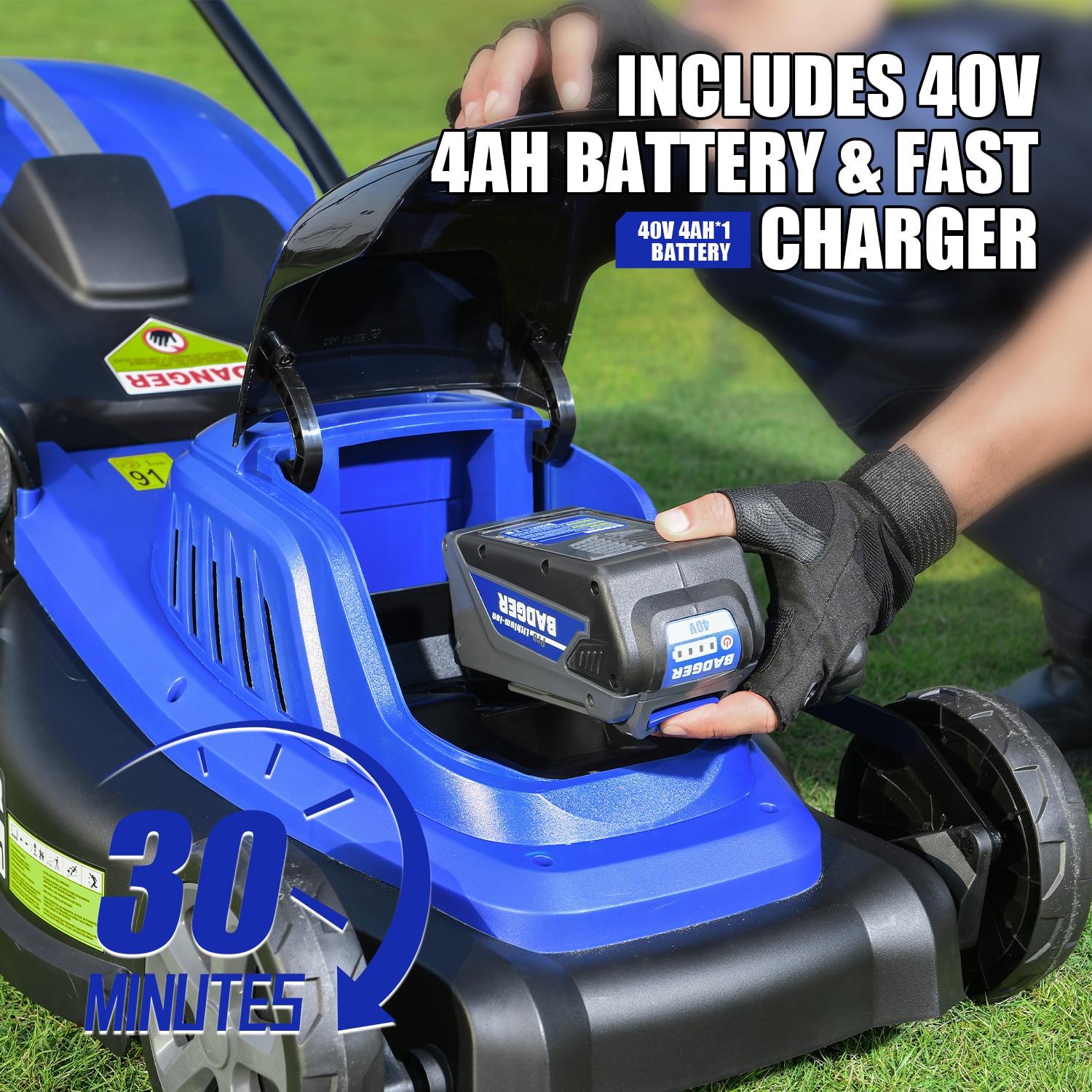 Wild Badger Power WB40V18PLM Cordless-Elec-Push-Mowers - View #3