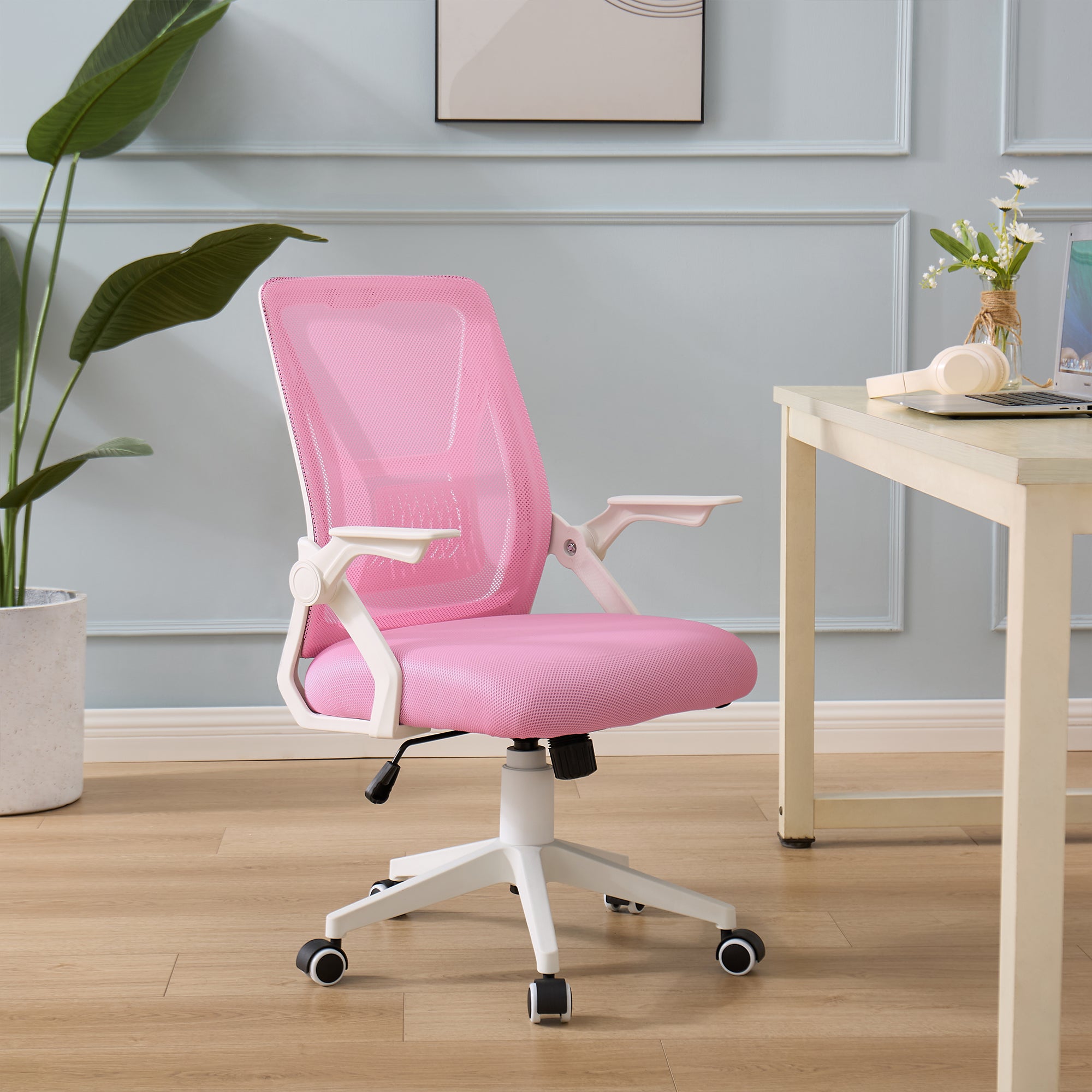 Vecelo LOE-OC01-PNK Office-Chairs - View #2