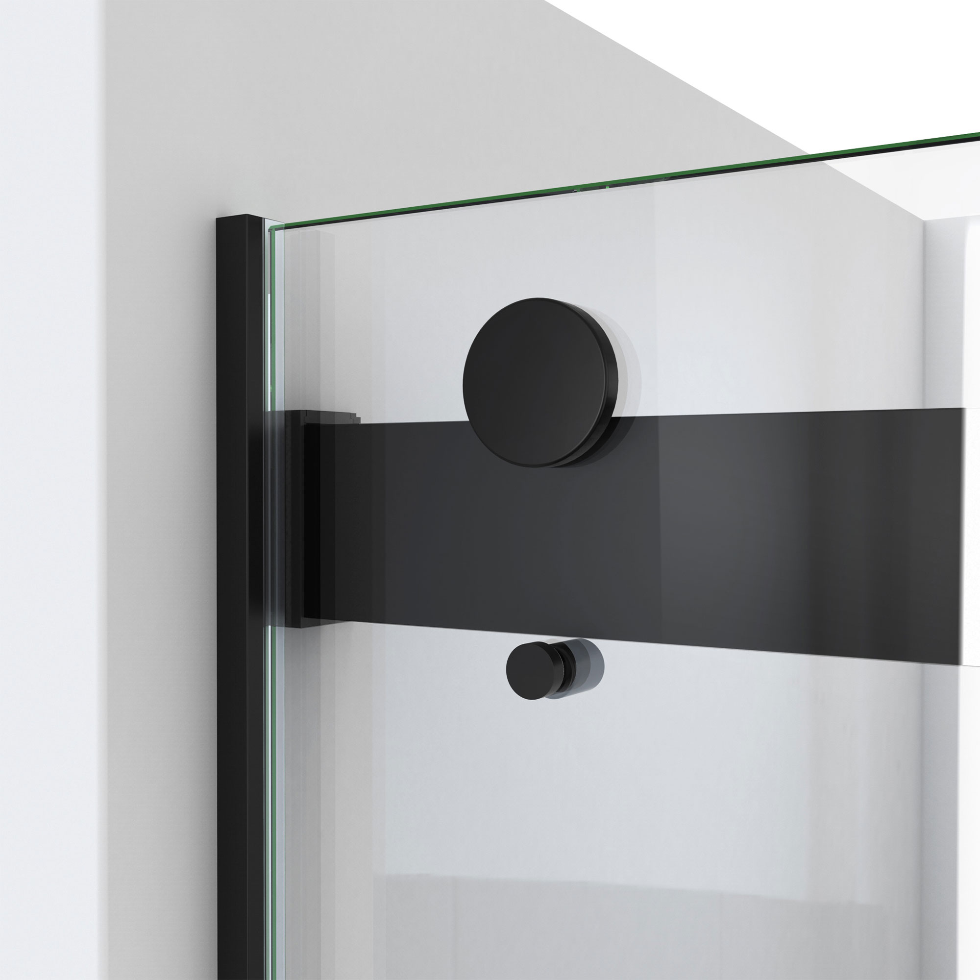 Essence 60" Frameless Black Tub Door with ClearMax Technology