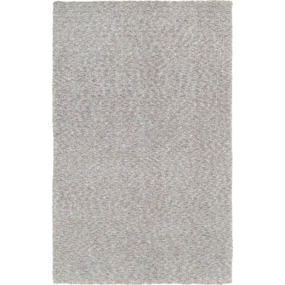 Archer Lane 734HEV074L Hall 3 x 5 (ft) Polyester Gray Rectangular Indoor Solid Area rug