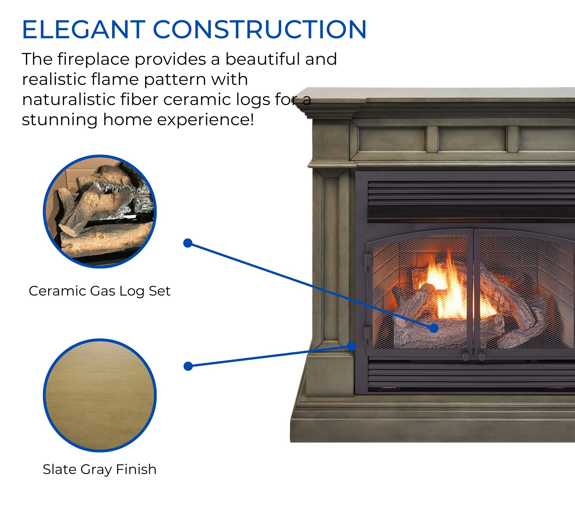 Duluth Forge DFS-400R-2GR Gas-Fireplaces - View #2