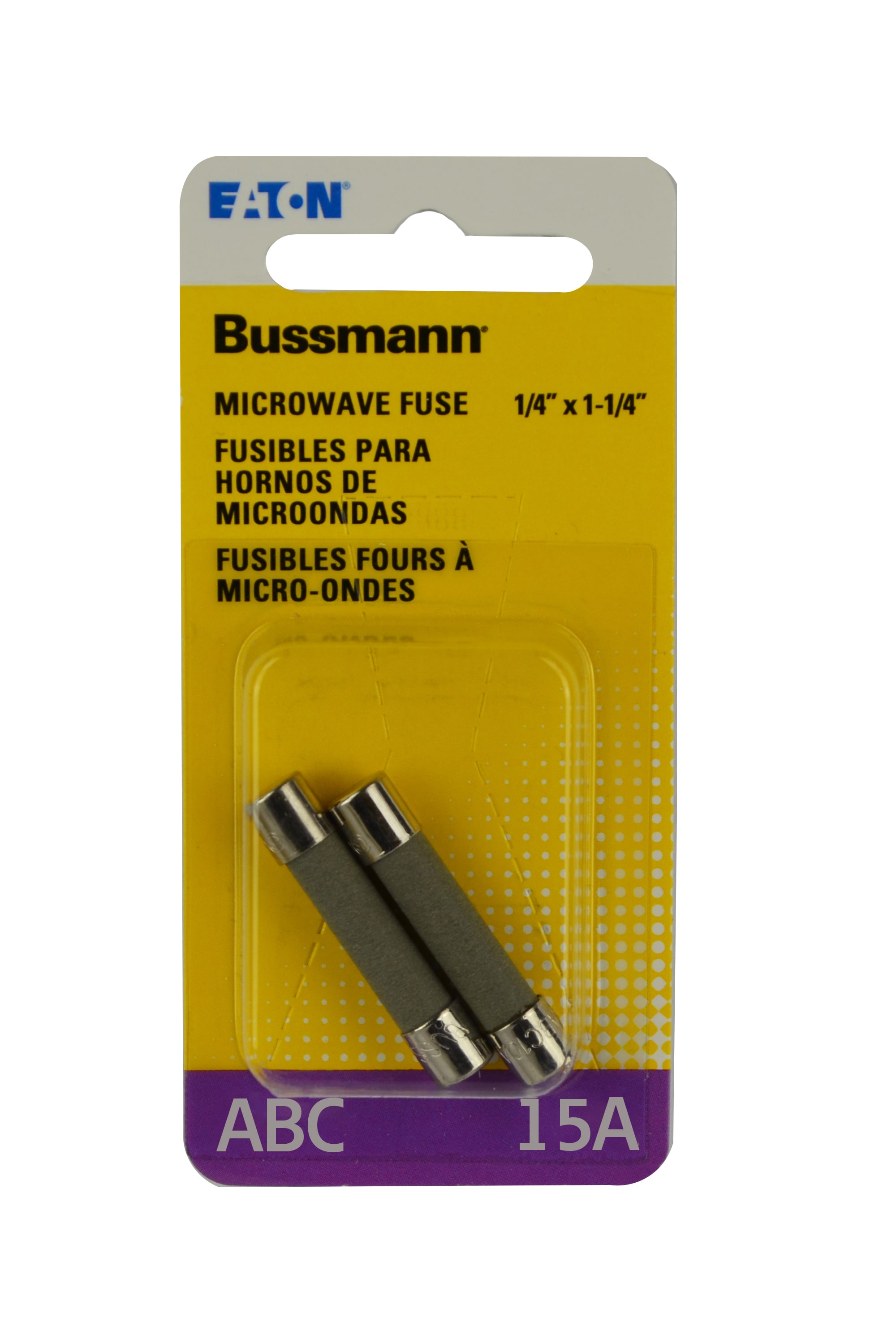Cooper Bussmann 5 -Pack 15 Amp Fast acting Glass tube Fuse