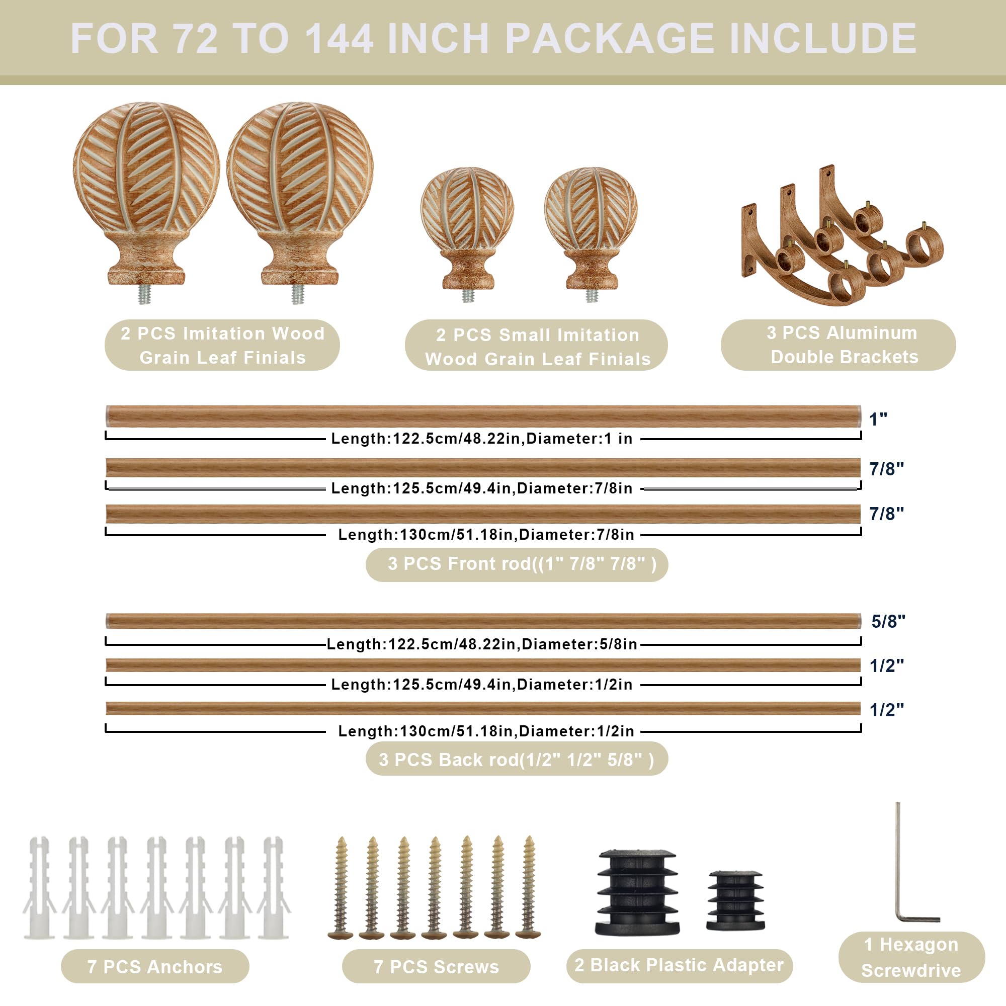 AKSCYZM LAK0819K298 Curtain-Rods - View #6