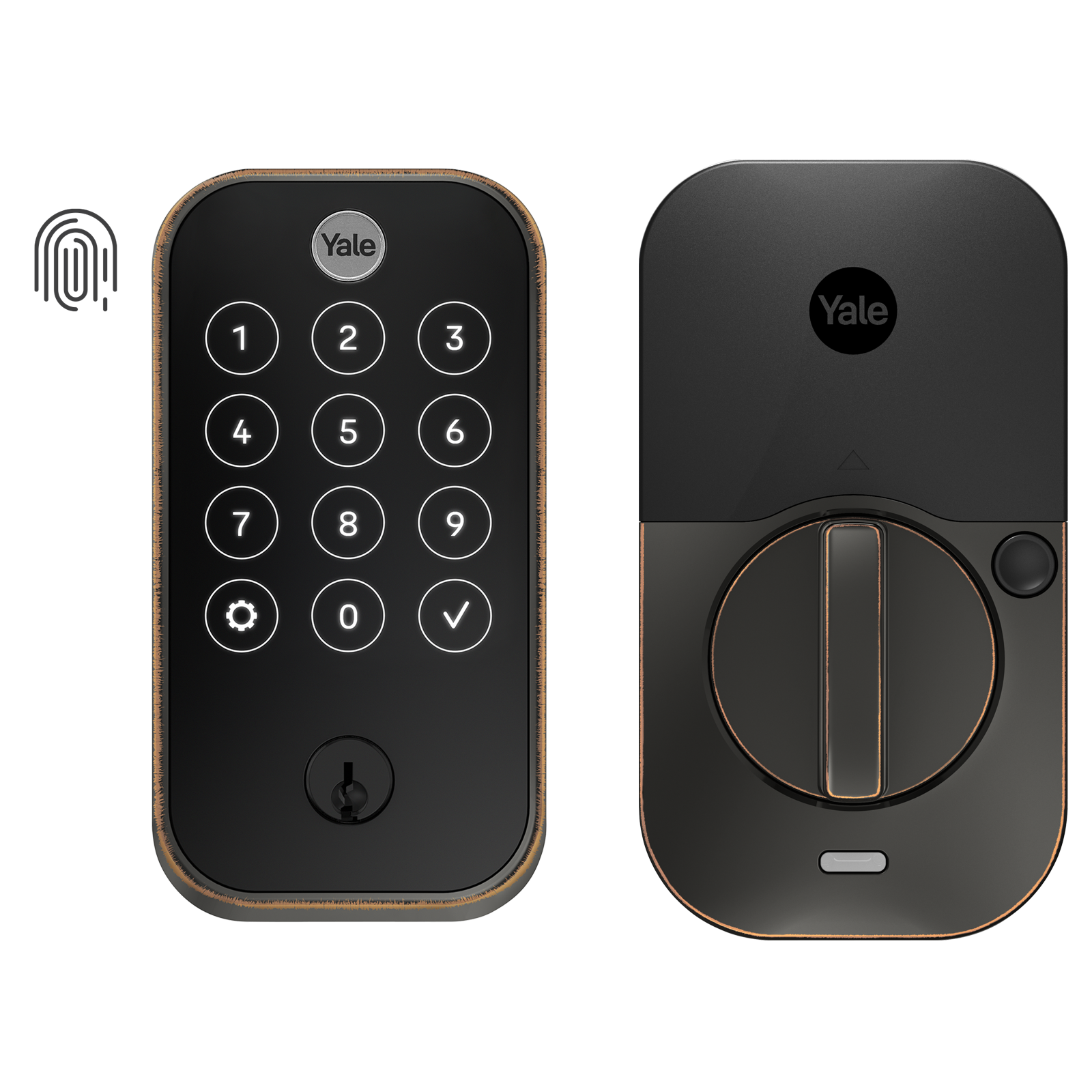 Yale Assure Lock 2 Oil Rubbed Bronze Electronic Deadbolt Bluetooth Fingerprint Touchscreen Keypad YRD420-F-BLE-0BP Sansujyuku sansujyuku.com