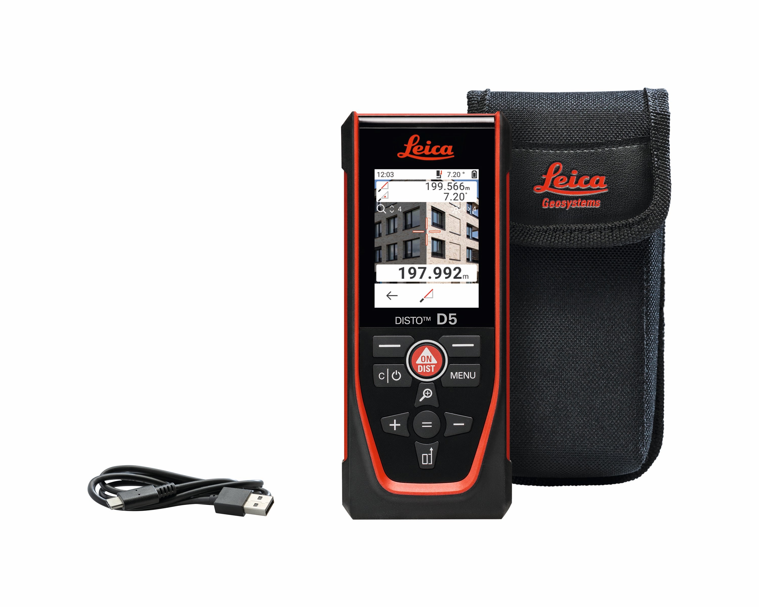 Leica Geosystems 650-Feet Indoor/outdoor Red Laser Distance Measurer with Backlit Display and Bluetooth Compatibility #D5