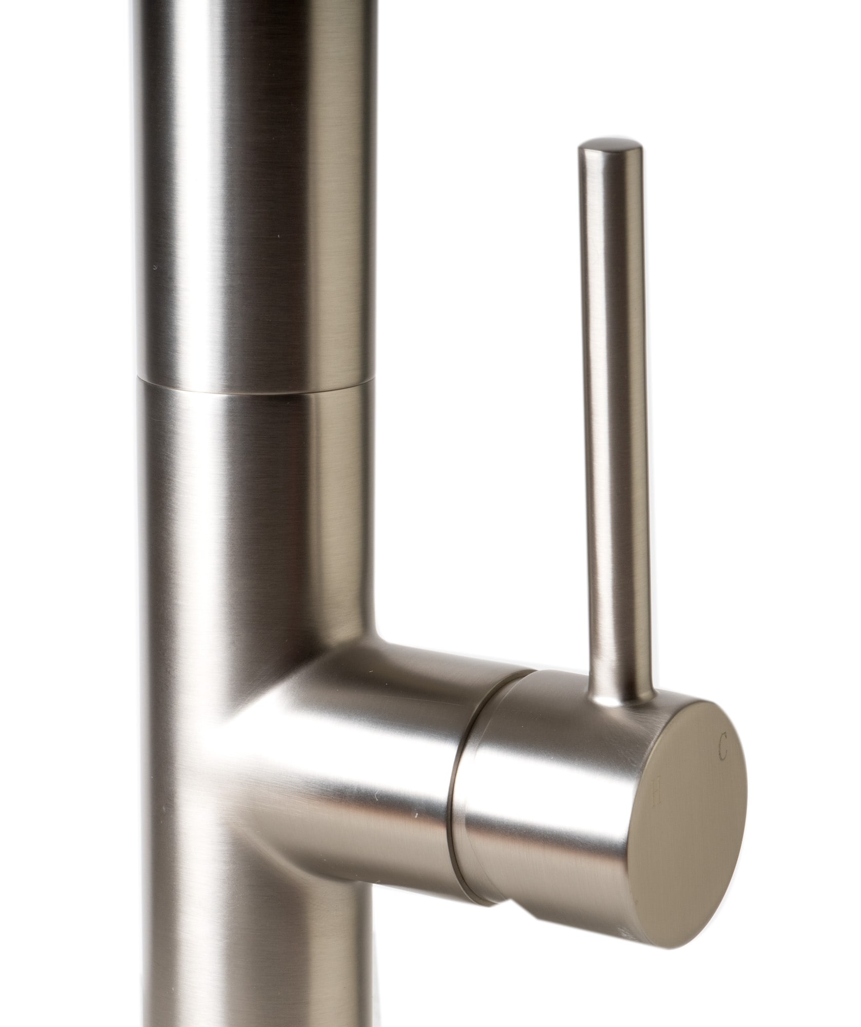 Brushed Nickel Commercial Spring Kitchen Faucet with Pull-out Spray
