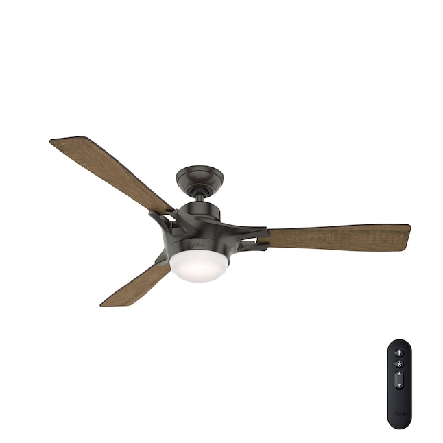 Hunter Signal 54 In Noble Bronze Led, Hunter Ceiling Fans Easy To Install