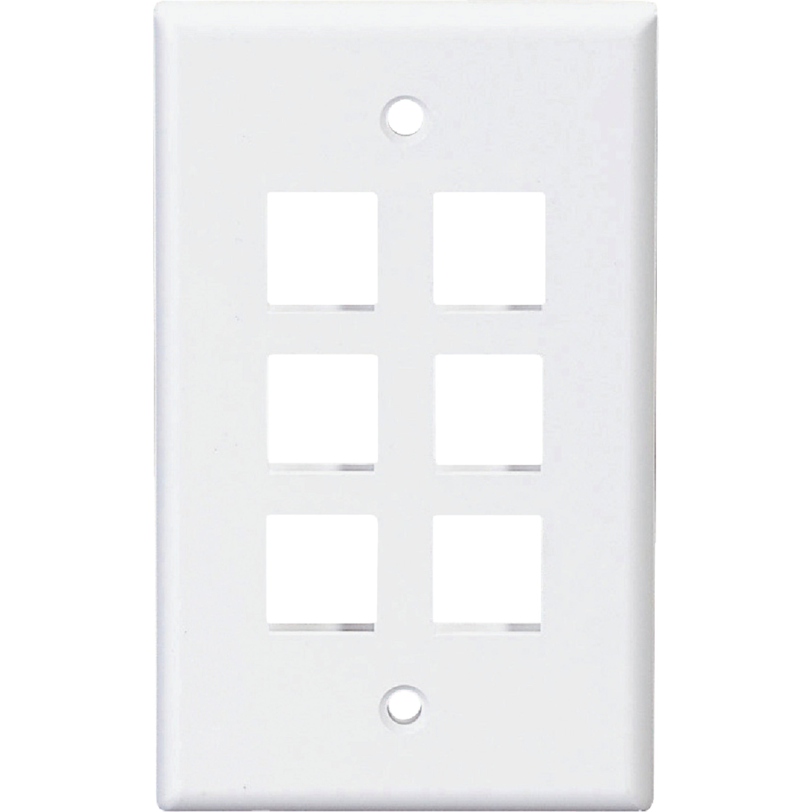 Leviton 41091-6WN Electrical-Wall-Plates - View #3