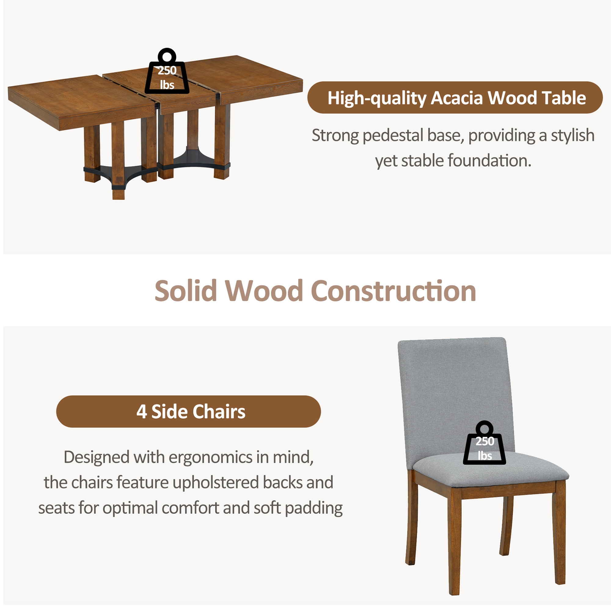 SINOFURN SYA010260GY Dining-Sets - View #5