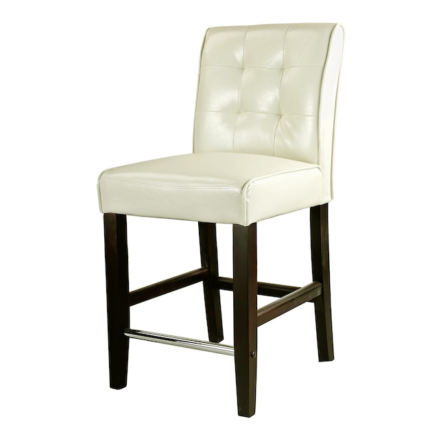 Upholstered Bar Stool In The Stools, White Leather Bar Stools With Nailhead Trim