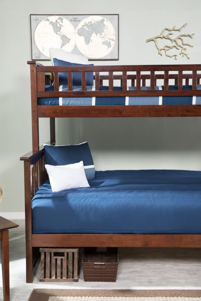Afi Furnishings Columbia Staircase Bunk, Cherry Bunk Beds New World