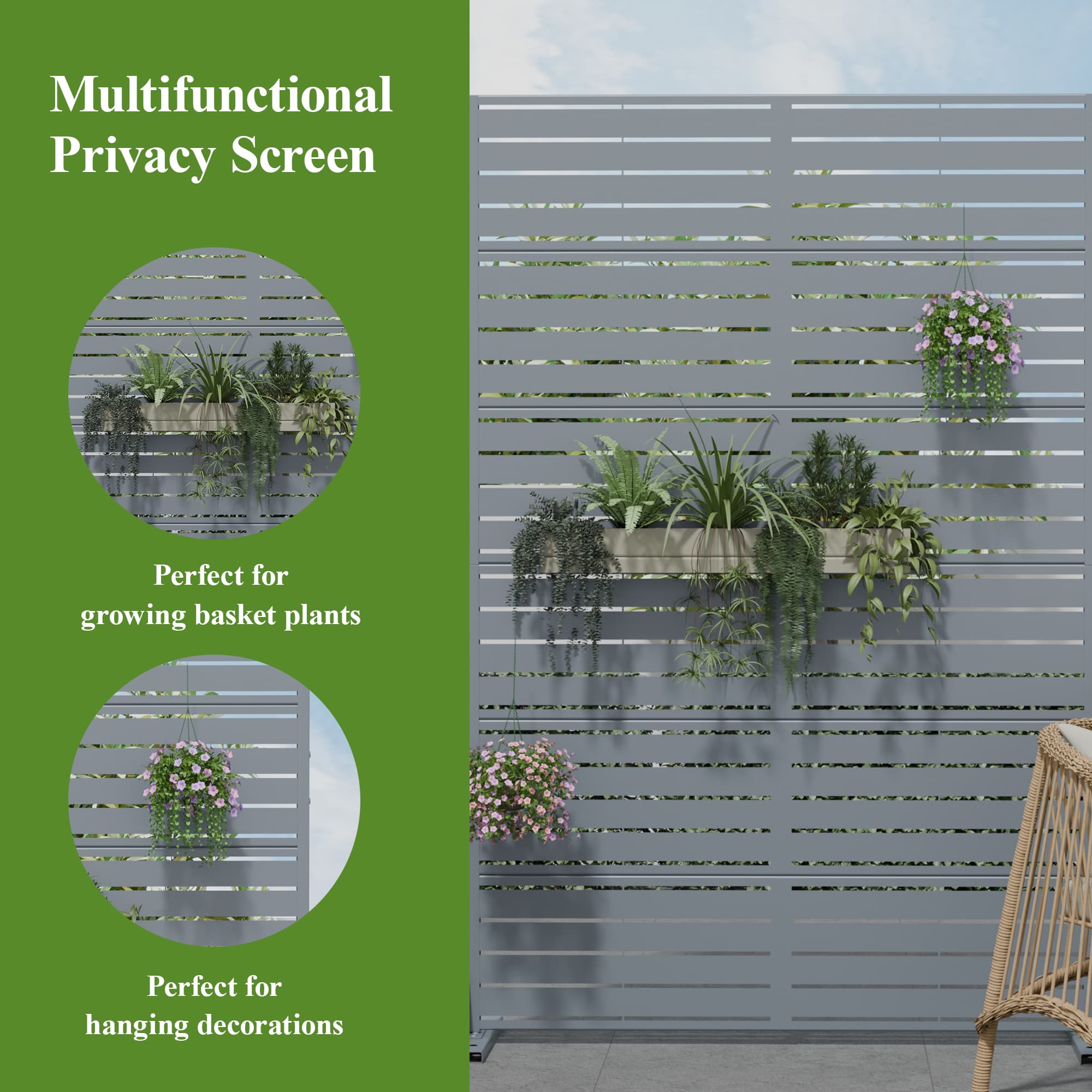 Misty Moon LW0406-SYJPF-61 Outdoor-Privacy-Screen - View #6