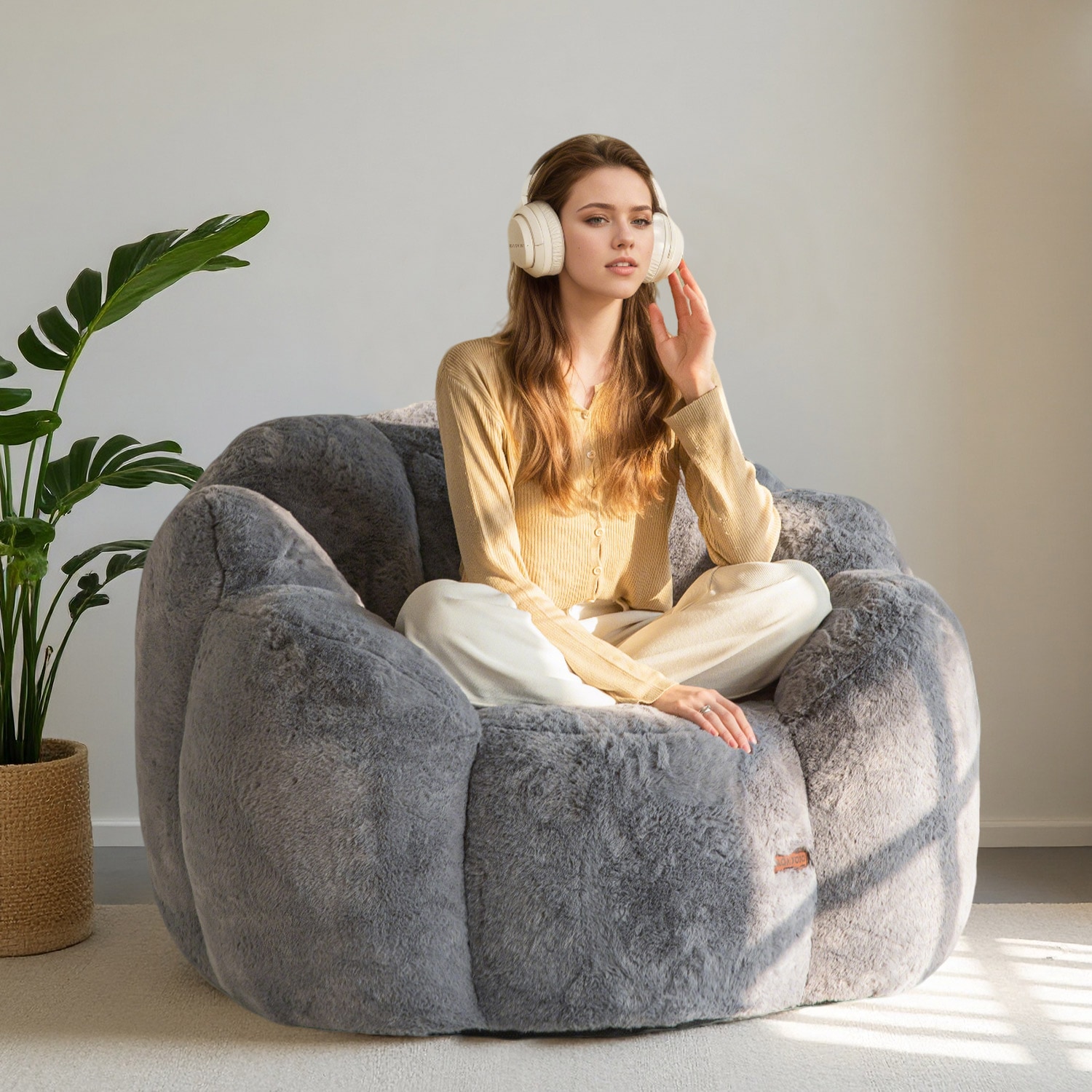 MAXYOYO M-A89-DGREY-SINGLE Bean-Bag-Chairs - View #10