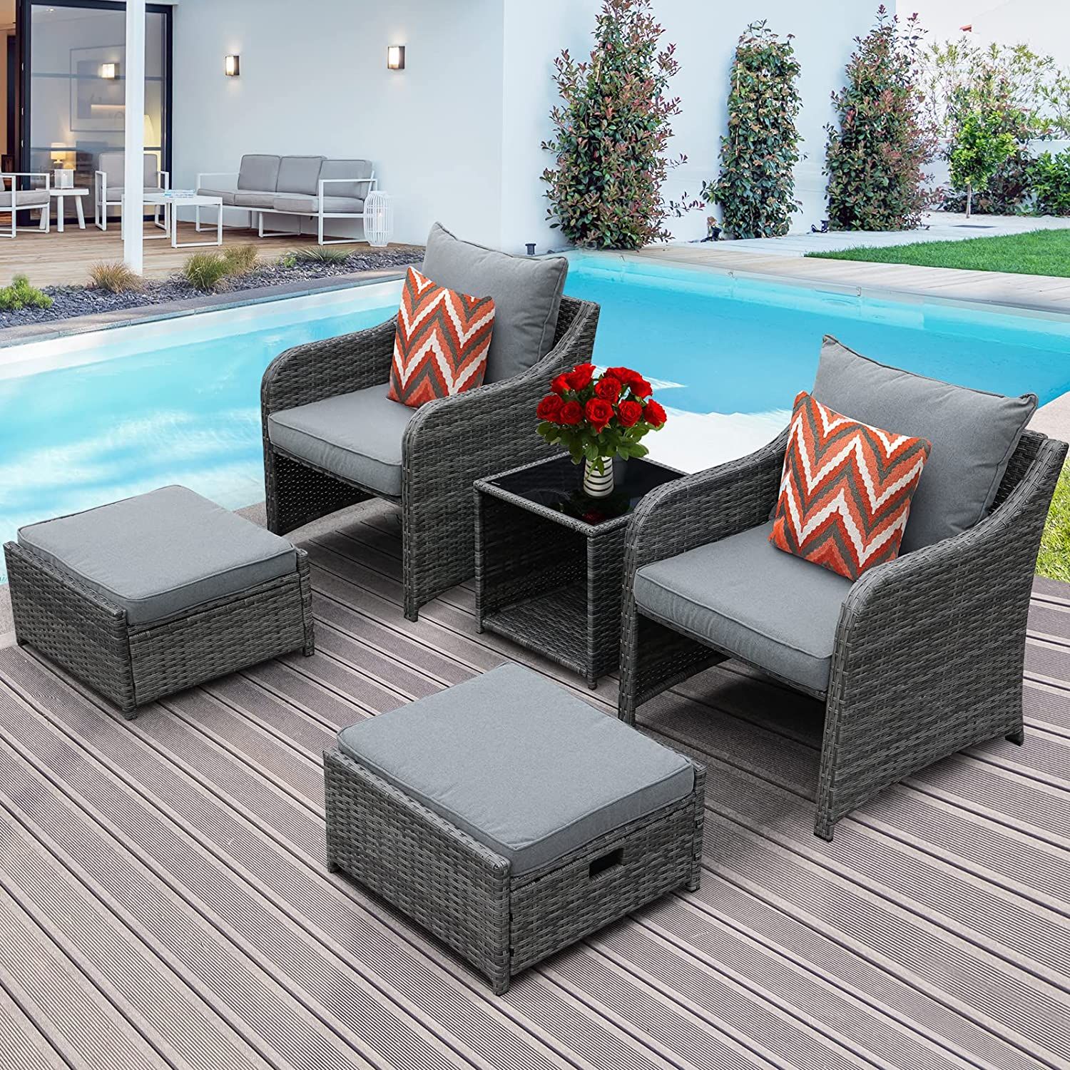 SANSTAR LRS-2021-GR Patio-Conversation-Sets - View #6