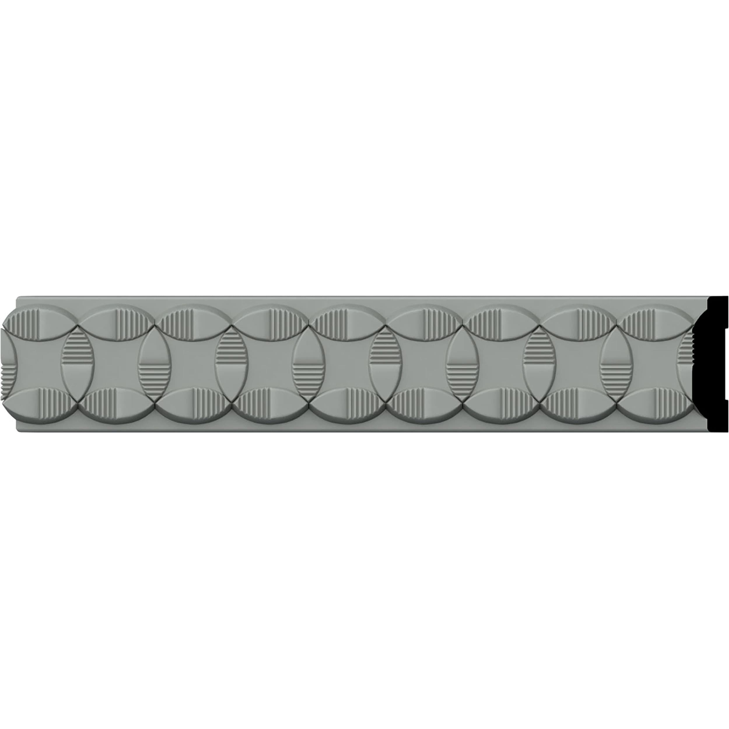 Gray Polyurethane Decorative Chair Rail Moulding 94.5"