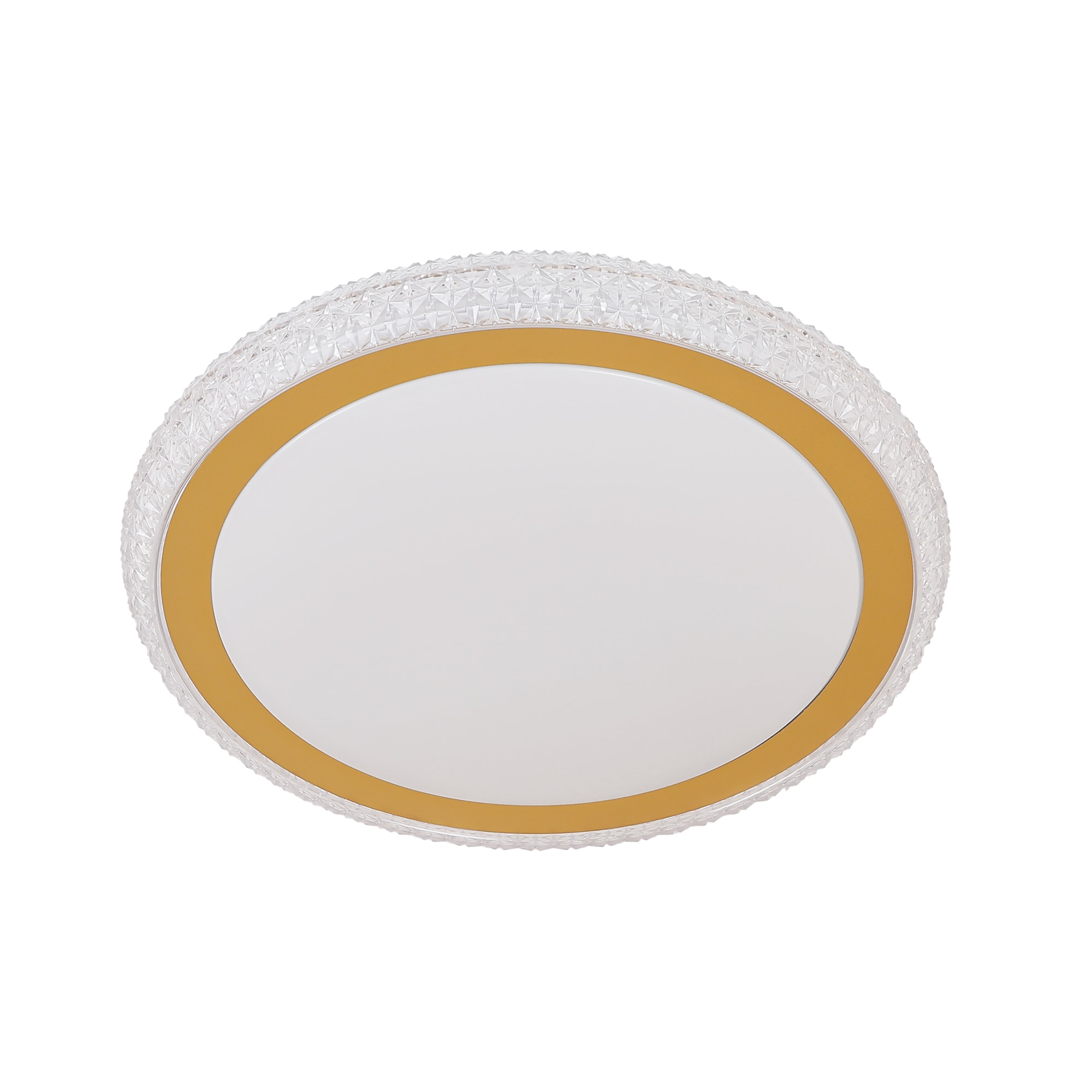 Lucere Flush Mount Light 16.1-in White Indoor 1 -Light LED Multicolor Flush Mount Light with Plastic Shade