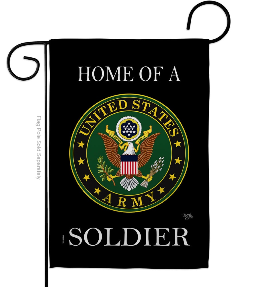 Breeze Decor LWG158472-BO Army beautiful mini garden flag  have variety of garden flag for all occasions. uniquely design for hanging indoor or outdoor use. we are committed to offering you exceptional values. our customers enjoy displaying our garden flag for longer periods.