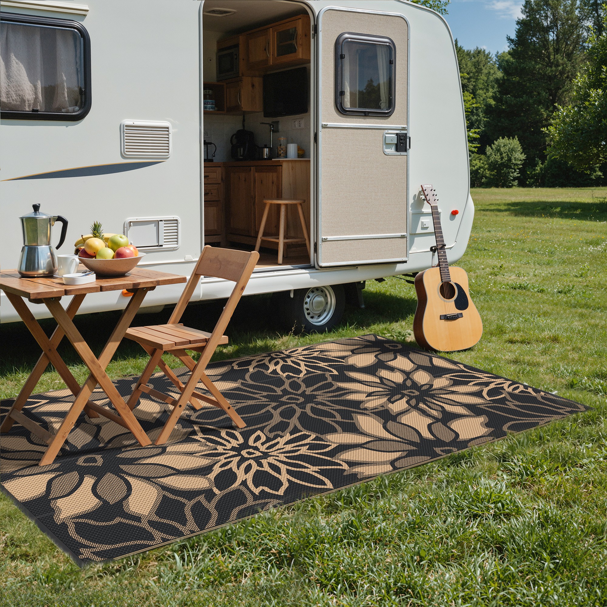 BAVNI PD52-BLACKBROWN-5X8 rugs - View #4