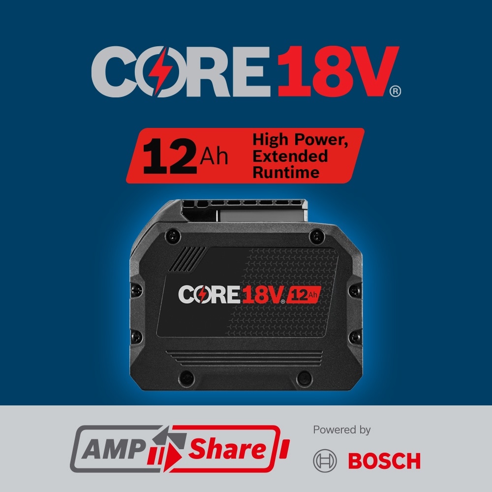 department Lithium PROFACTOR Bosch 18-V Batteries 12 Battery in at the Chargers Amp-Hour; Tool & Power