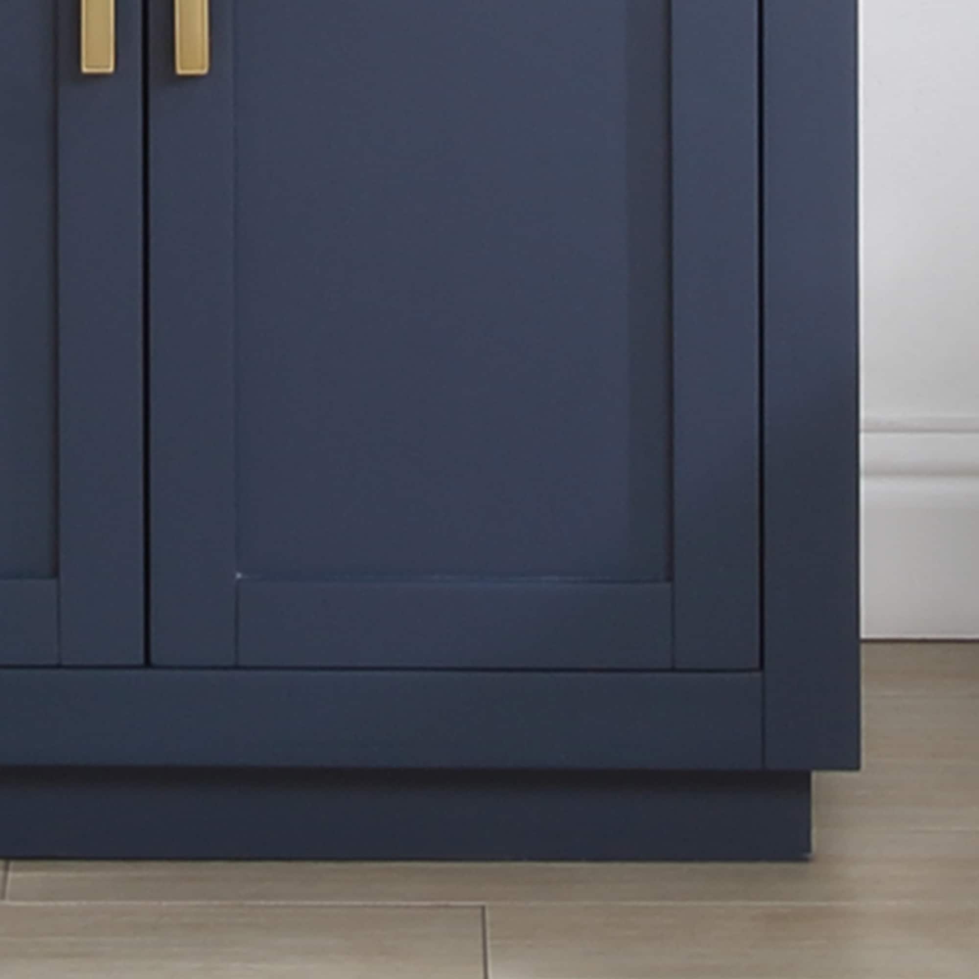 Gavino 30" Royal Blue Wood Vanity with Composite Stone Top