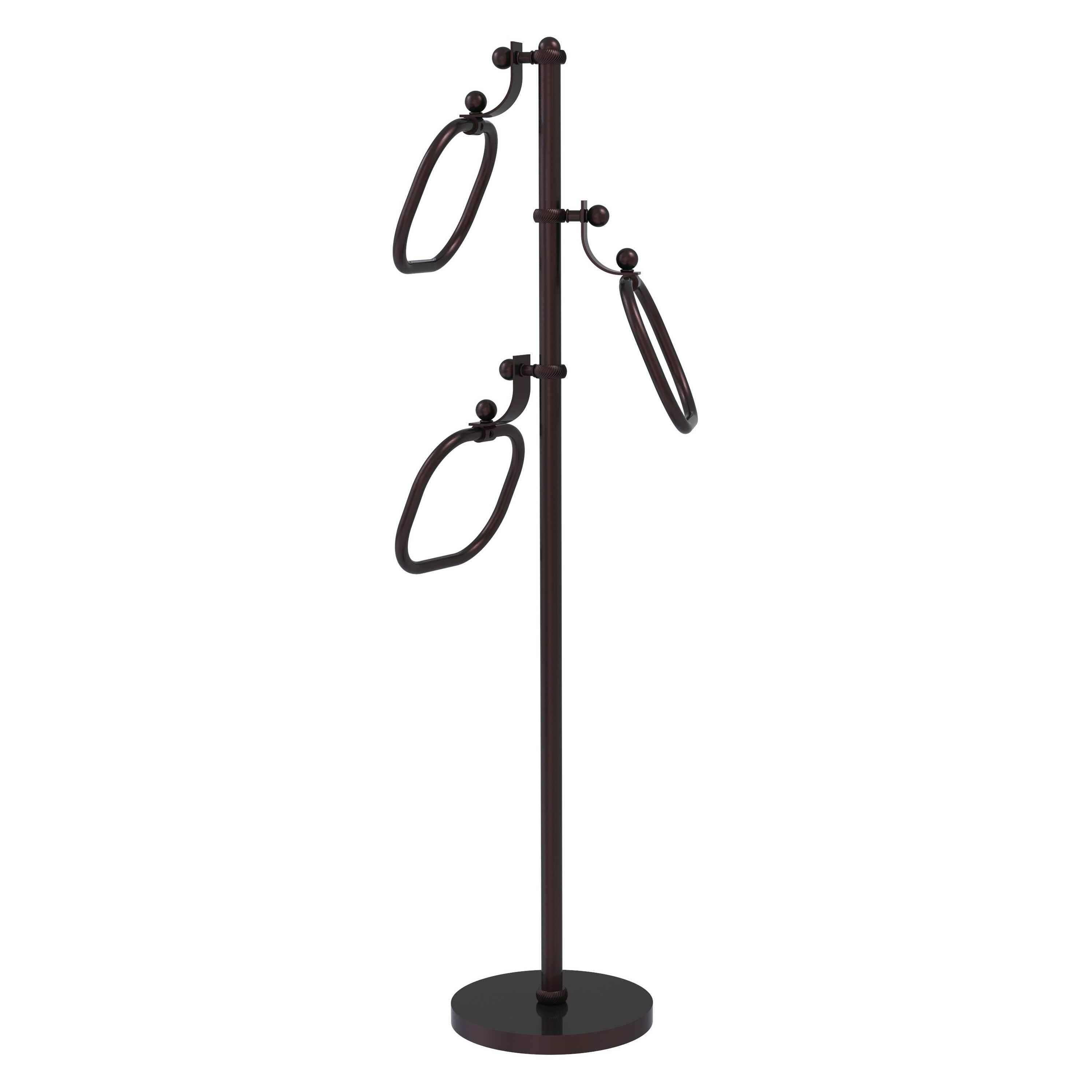 Allied Brass TS-83T-ABZ Antique Bronze Freestanding floor Single Towel Ring