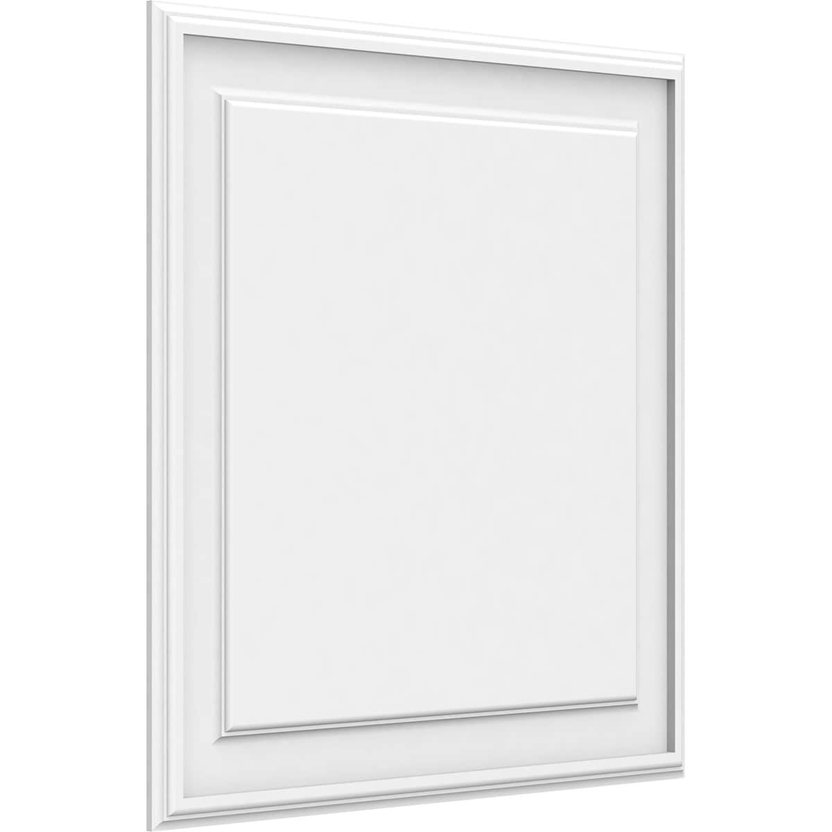 Ekena Millwork WALP26X26X062LEG 26-in x 26-in Smooth Paintable/Stainable White PVC Fretwork Wall Panel (
