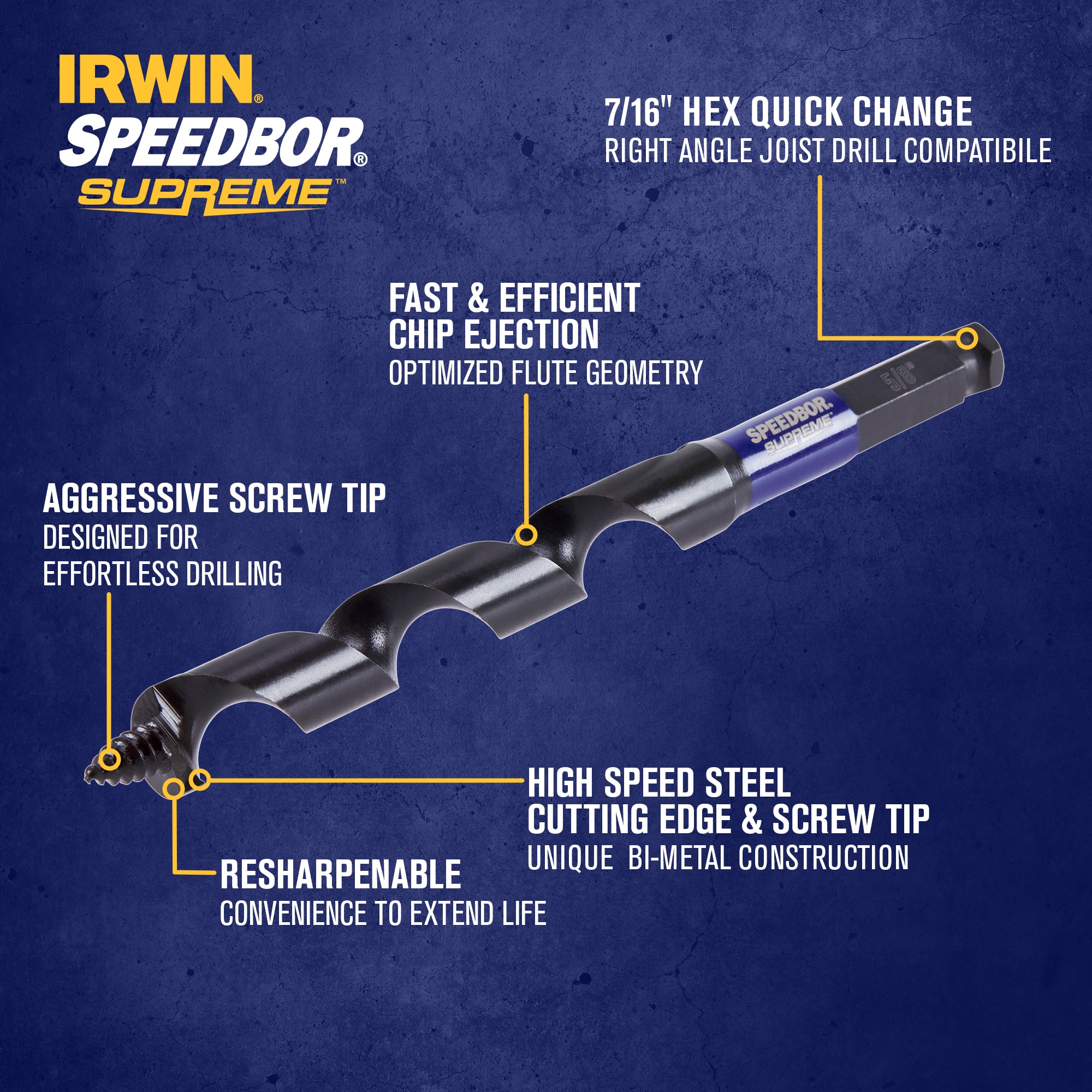 IRWIN IWAX3016 Woodboring-Drill-Bits - View #2