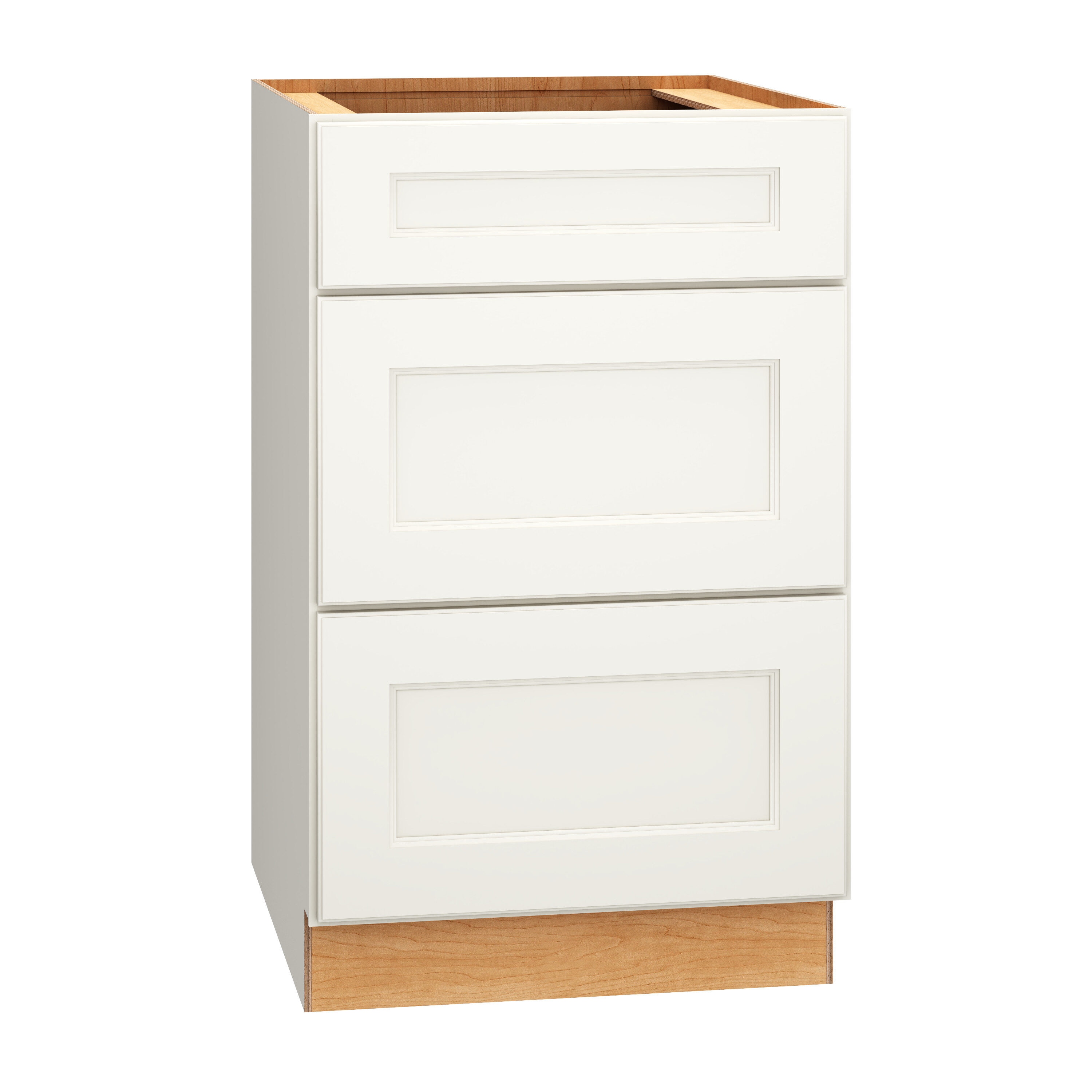 Diamond Express 325 3DB21 Macaulay 21-in W x 34.5-in H x 24-in D White 3 -Drawers Drawer Base Fully assembled Plywood Cabinet (Recessed Panel Square)