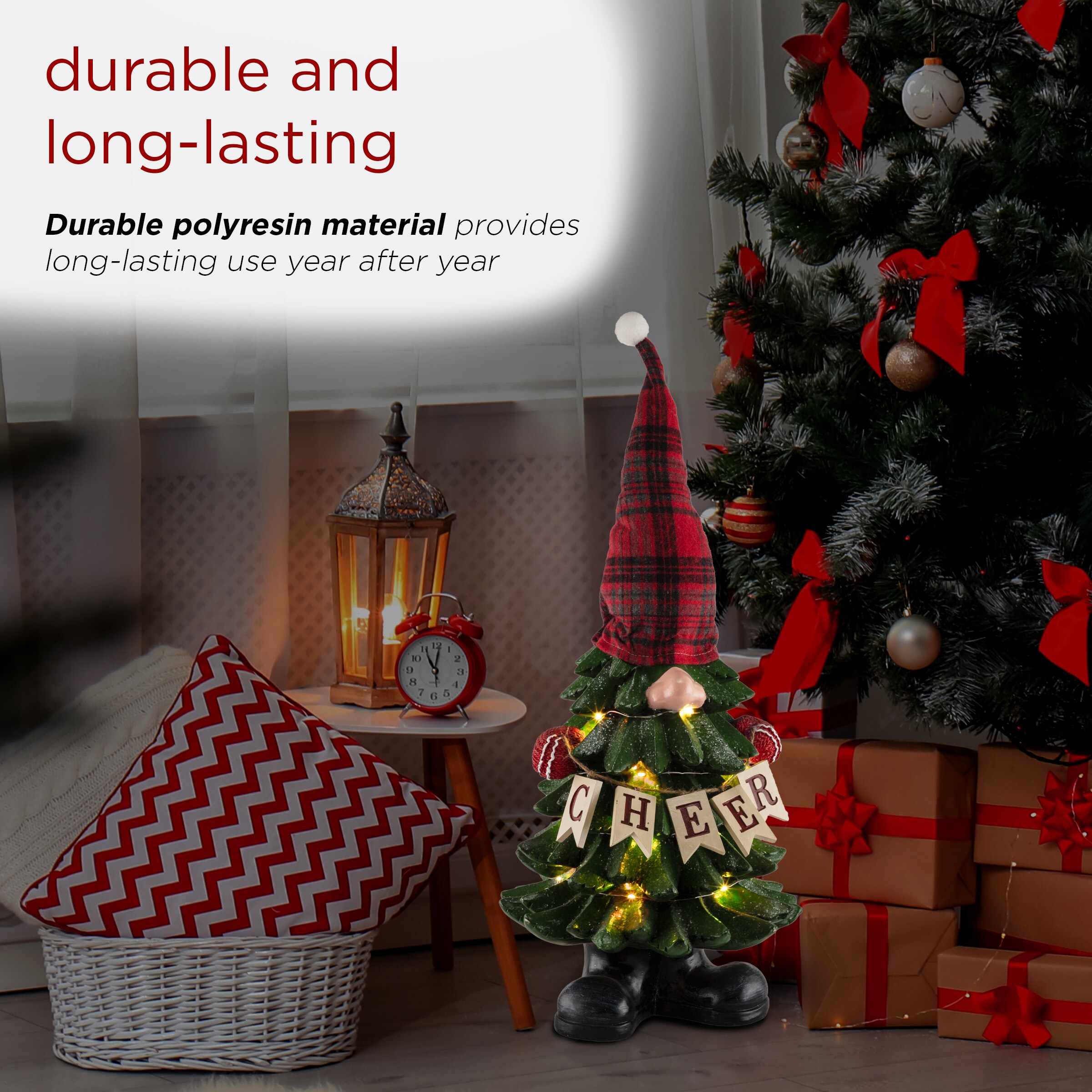 Alpine Corporation WQA1538CC Table-Christmas-Decorations - View #7
