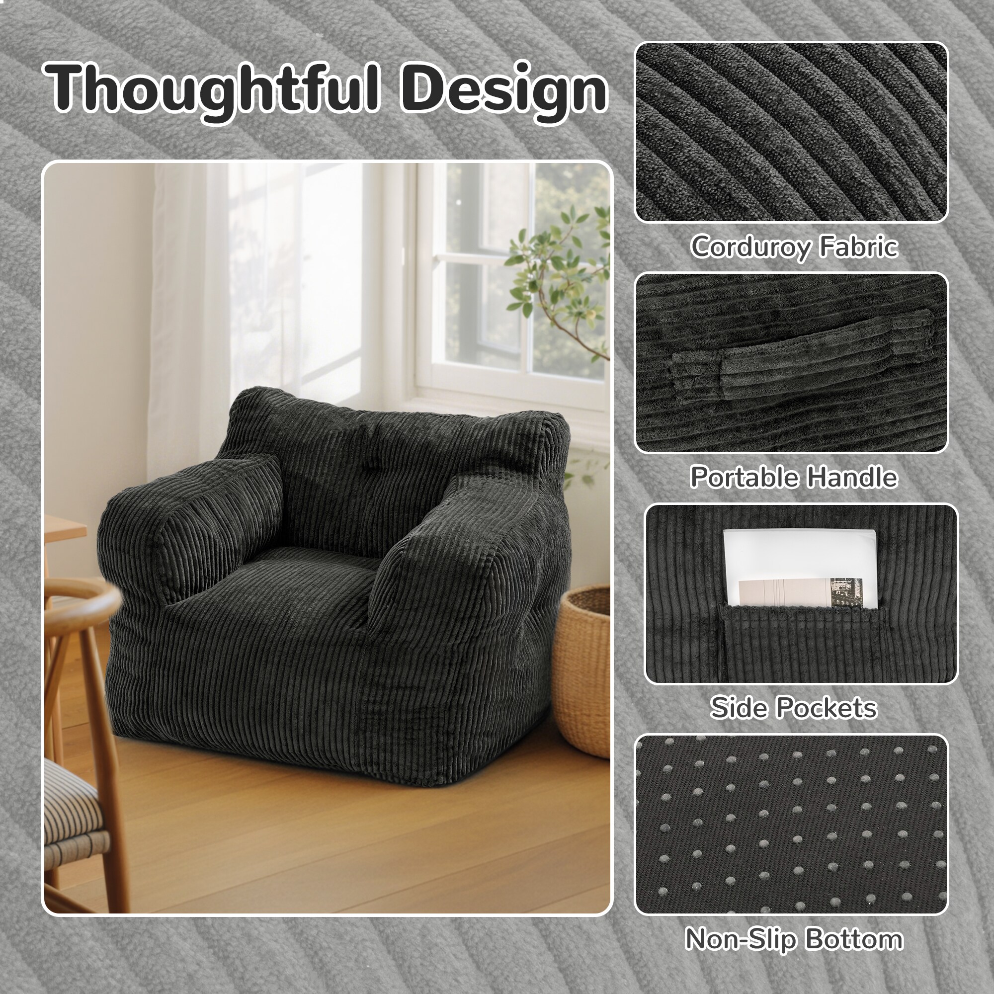 PamaPic BBC-H-ML1 Bean-Bag-Chairs - View #5