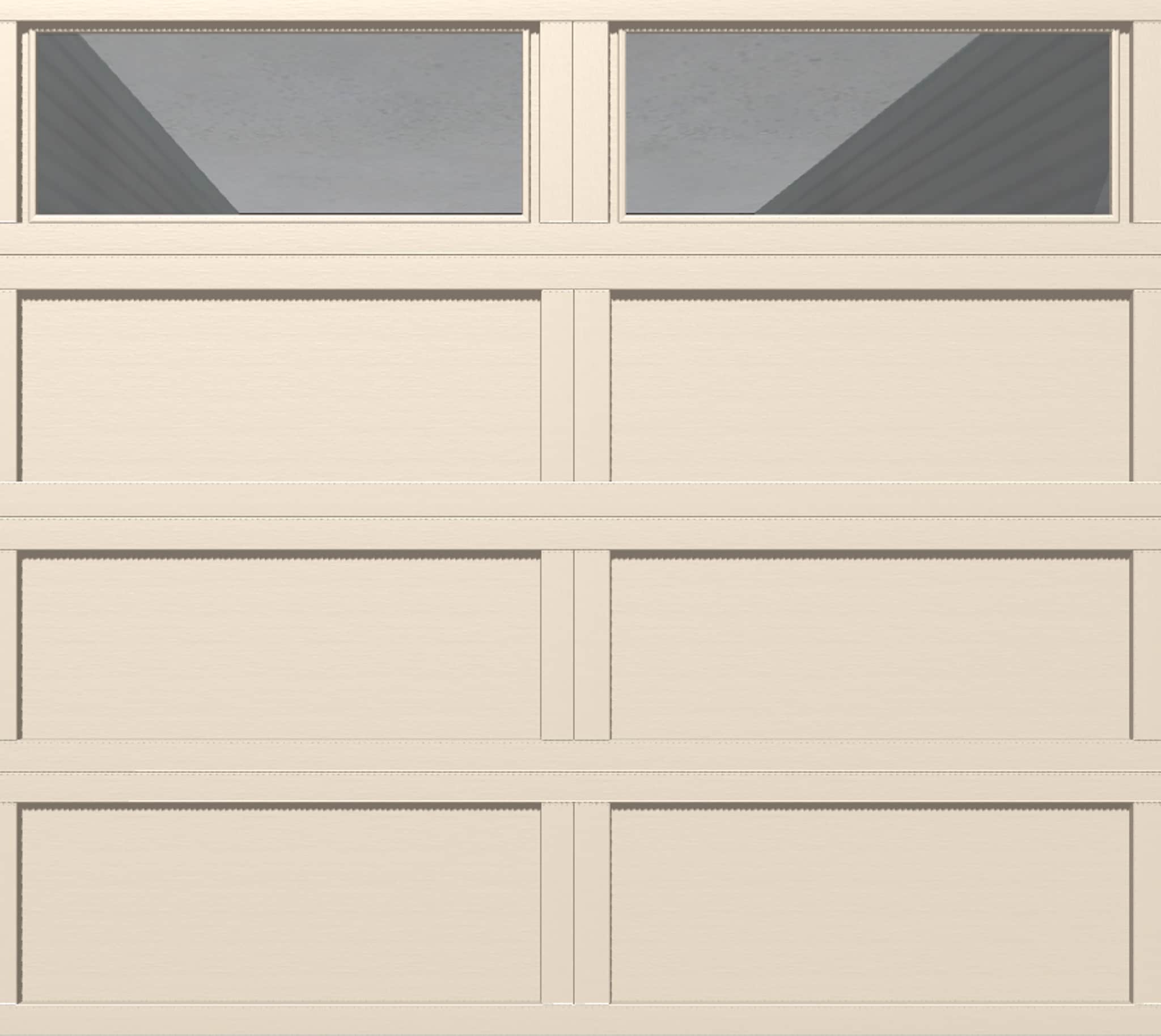 Wayne Dalton WD9405WSACRII87 Classic Steel Model 9405 8-ft x 7-ft Insulated Almond Single Garage Door with Windows