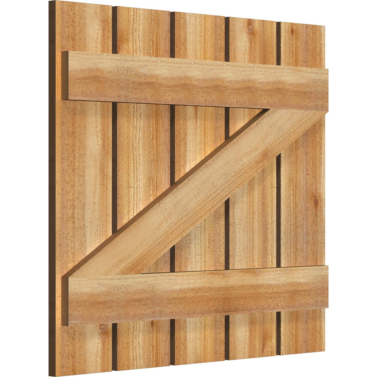 Ekena Millwork RBS06Z29X026RWR Exterior-Shutters - View #2