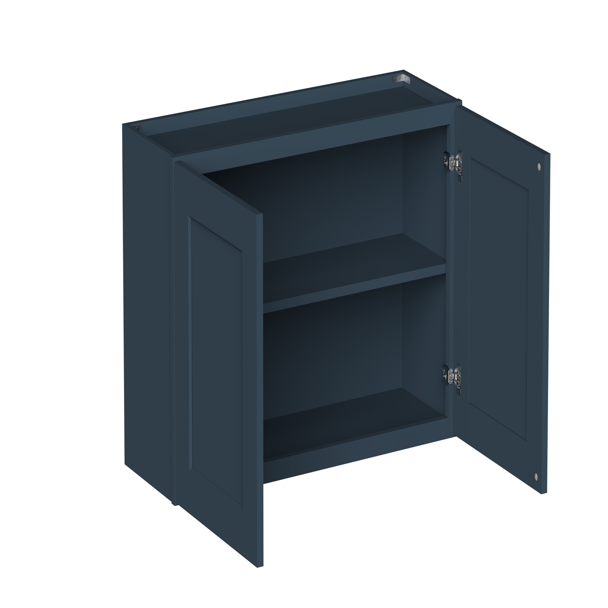 Boyel Living Short Wall Cabinet in Charcoal Blue 36-in W x 24-in H x 12-in D