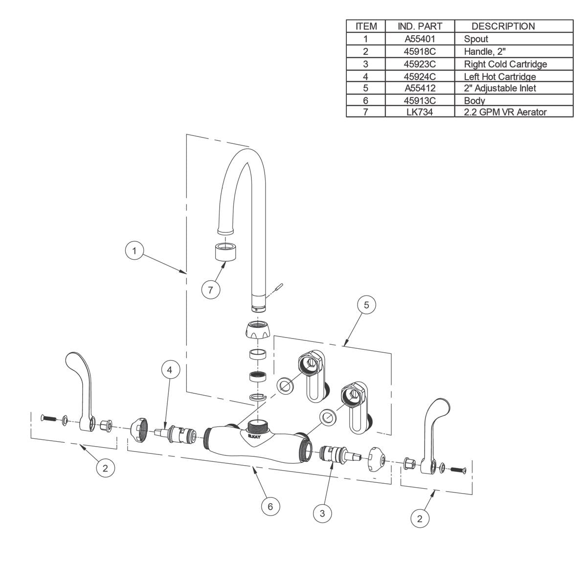 Elkay LK945GN05L2T Kitchen-Faucets - View #2