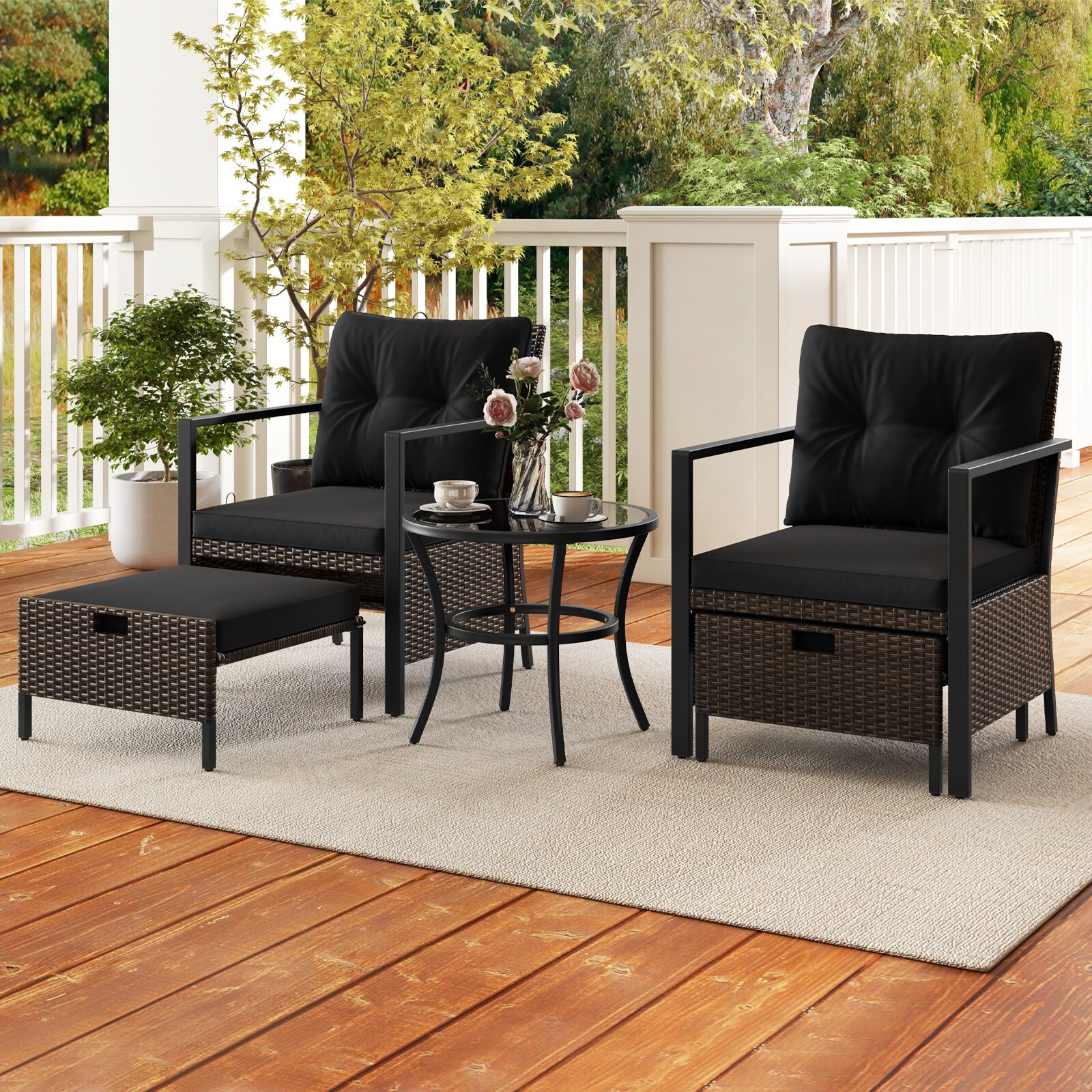 Slickblue D-CO-KD06327WH Patio-Conversation-Sets - View #2